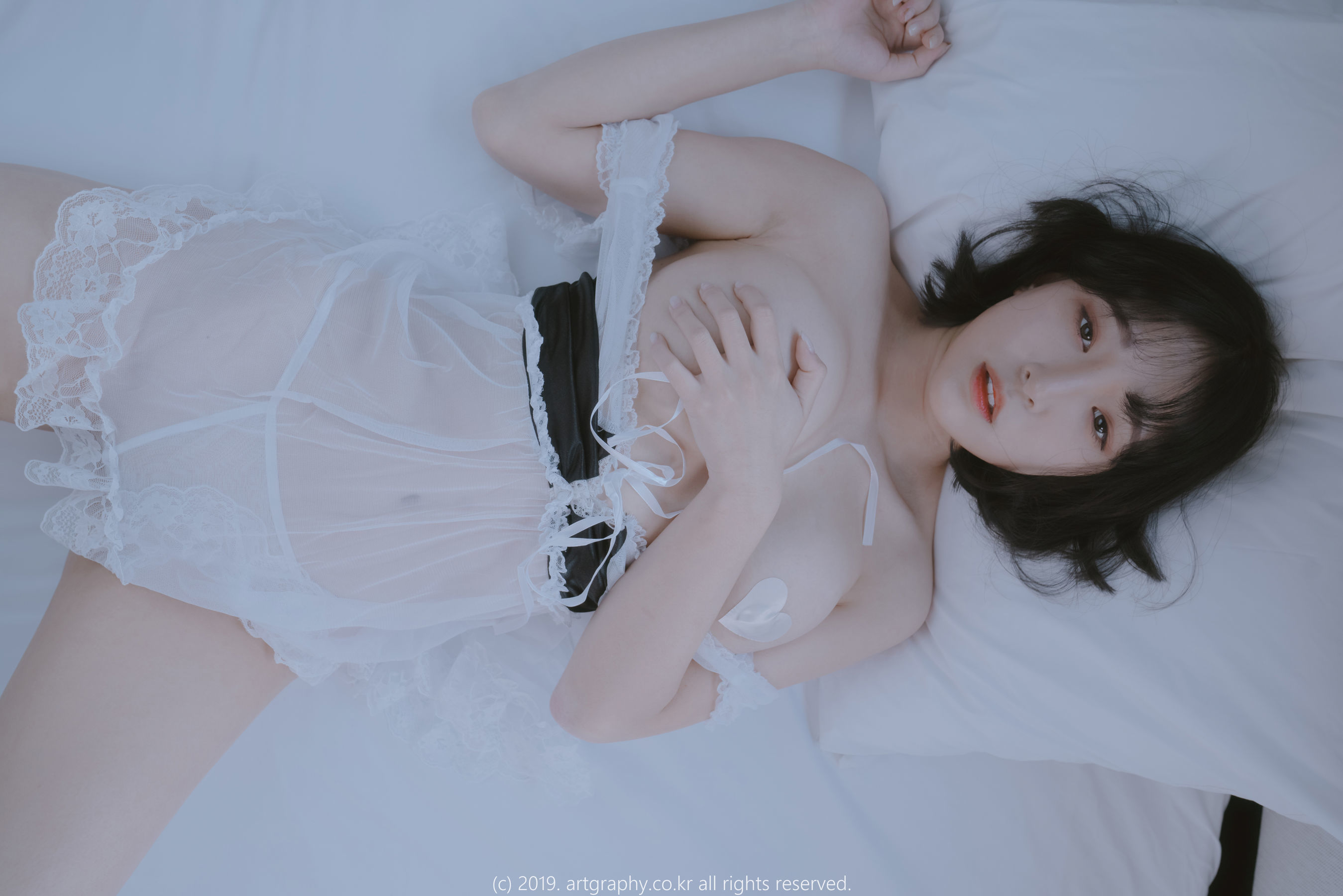 VOL.069 巨乳少女姜仁卿 - 透视睡衣+古典红色睡袍-图18