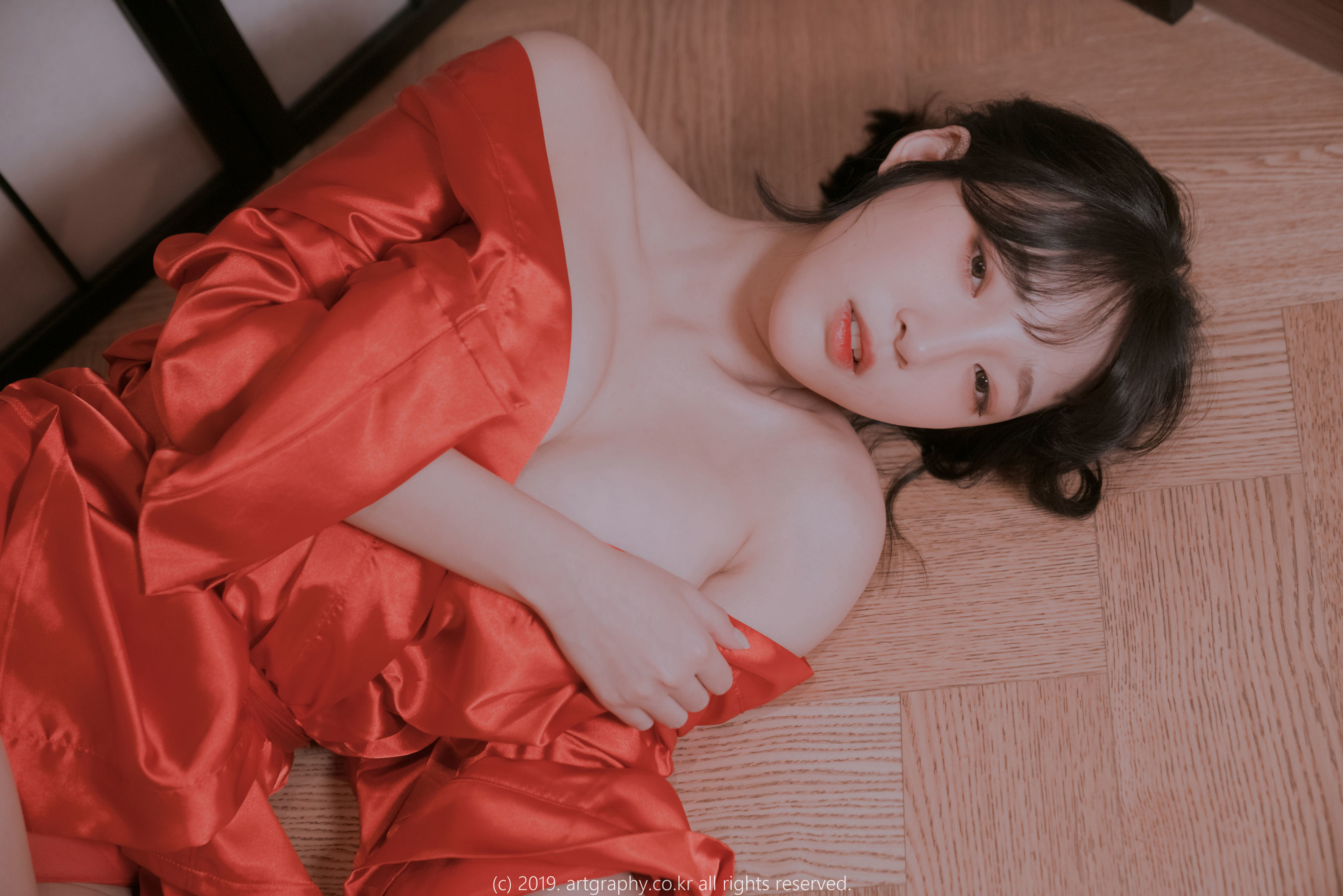 VOL.069 巨乳少女姜仁卿 - 透视睡衣+古典红色睡袍-图26