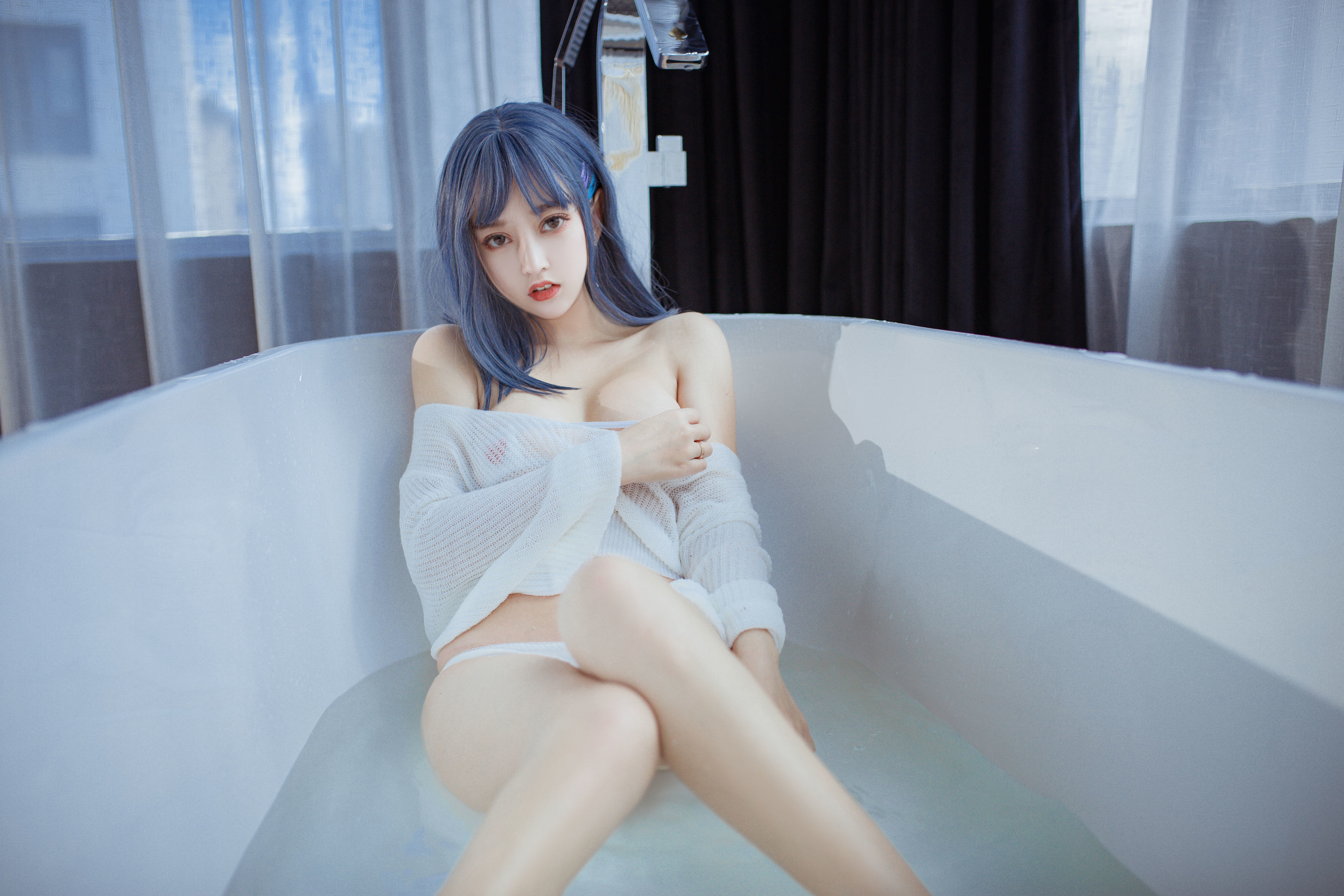 斗鱼米线线sama - 浴缸-图7