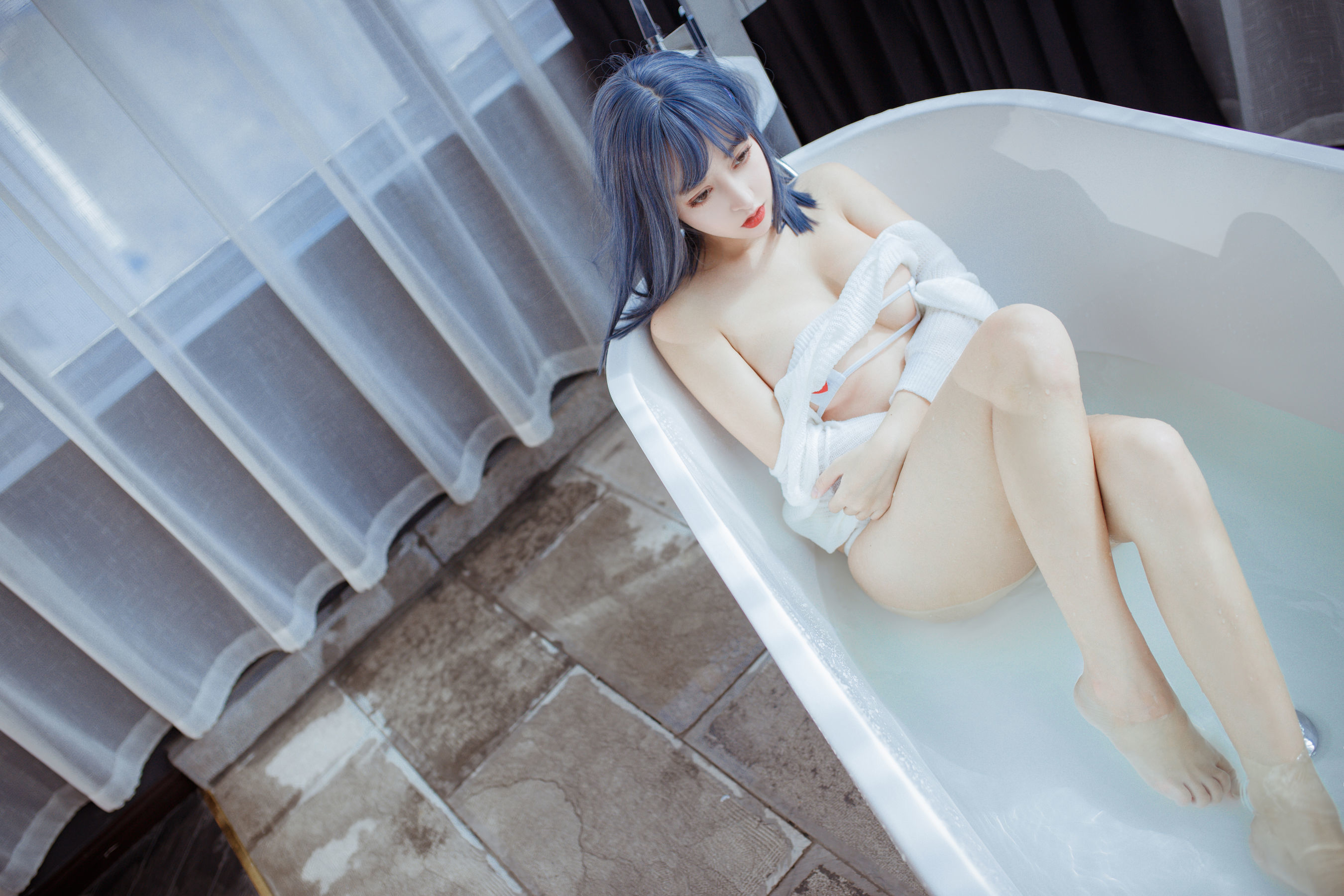 斗鱼米线线sama - 浴缸-图8