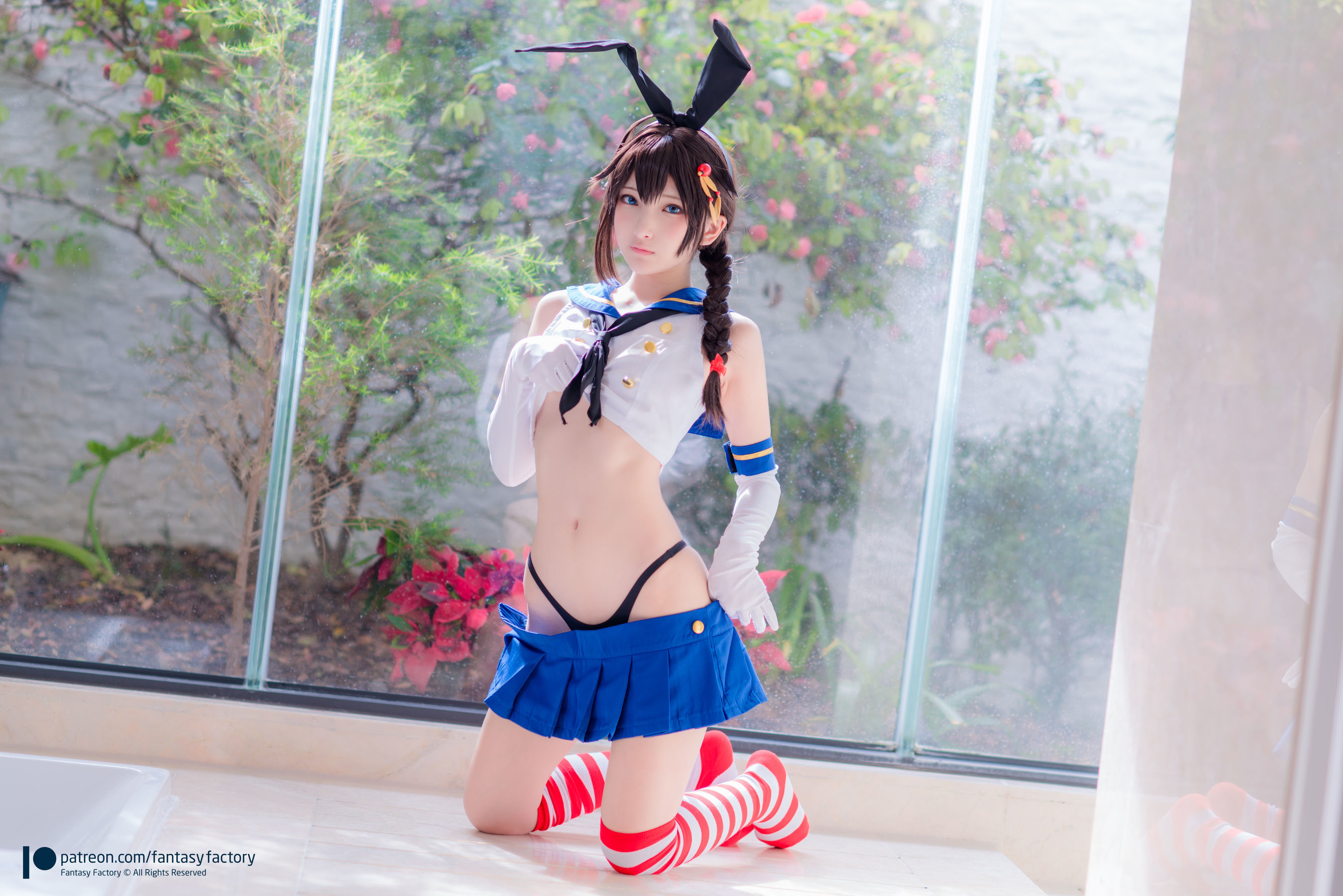 小丁Cosplay - JK制服 水手小兔 外拍-图23