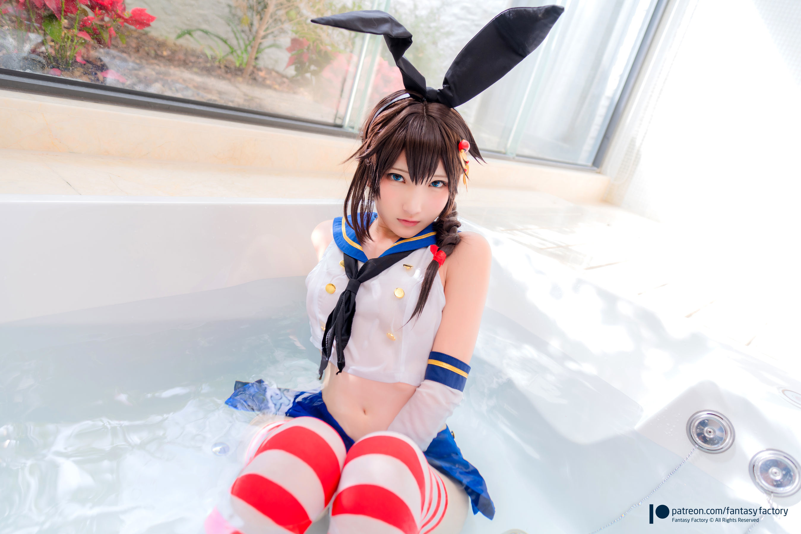 小丁Cosplay - JK制服 水手小兔 外拍-图25
