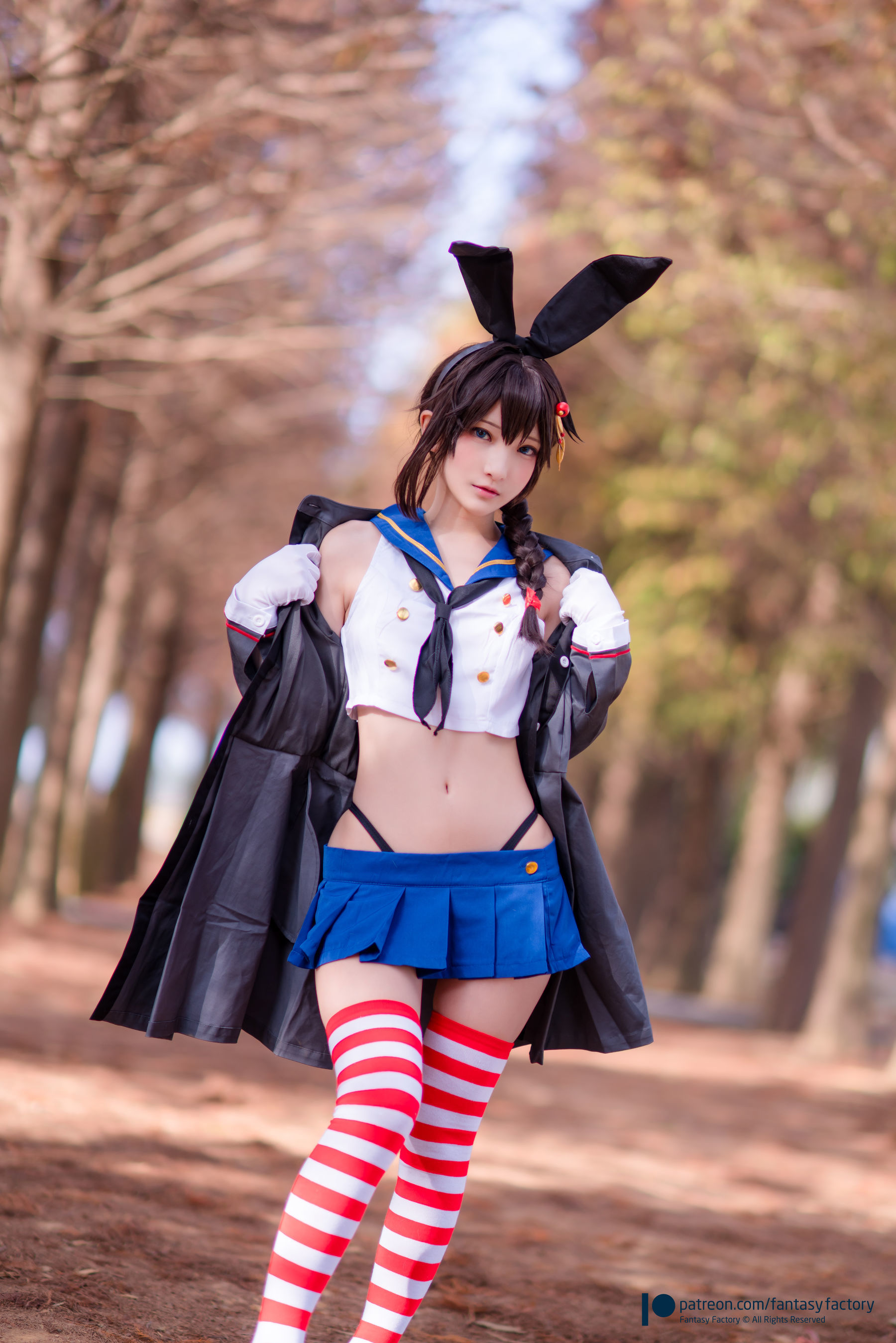 小丁Cosplay - JK制服 水手小兔 外拍-图3