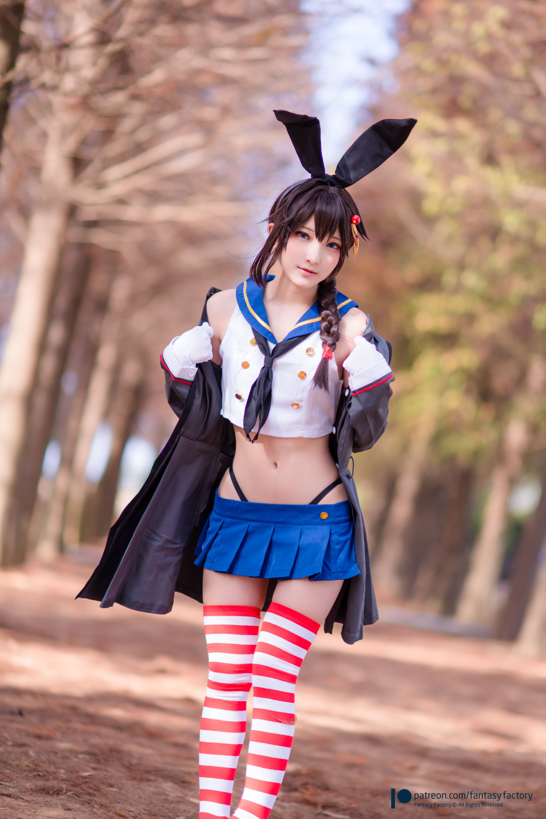 小丁Cosplay - JK制服 水手小兔 外拍-图4