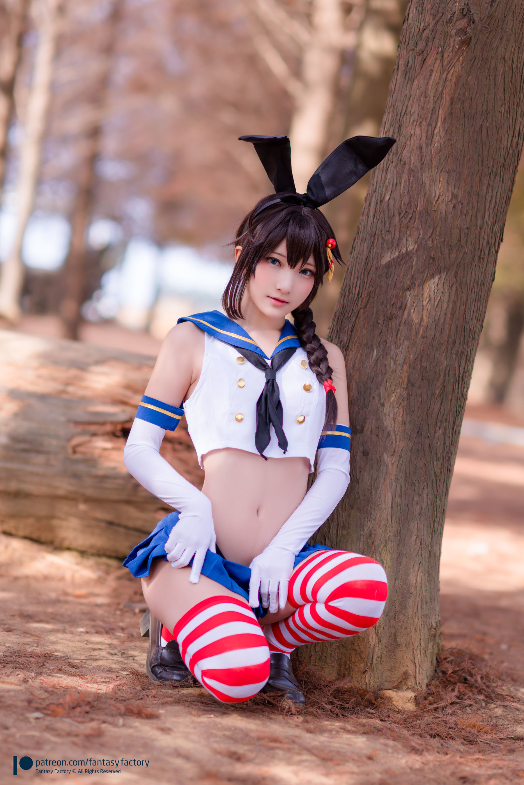 小丁Cosplay - JK制服 水手小兔 外拍-图8