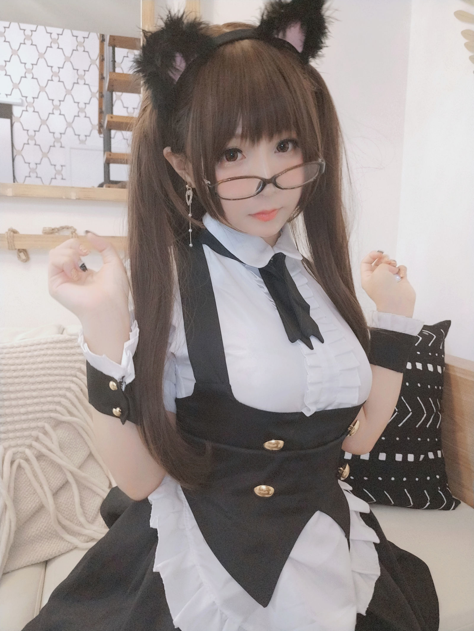 摇摇乐yoyo - 黑丝女仆-图36