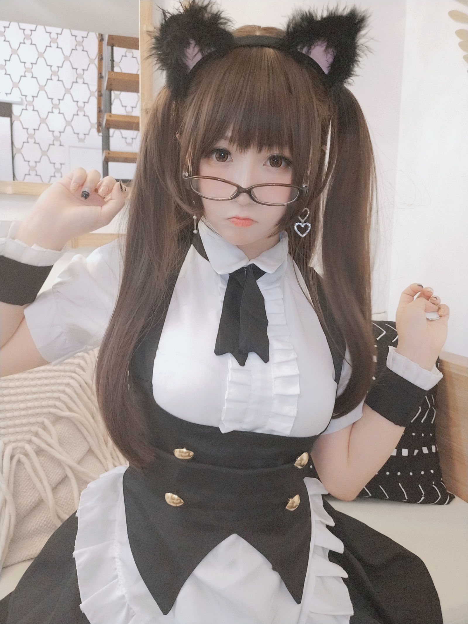 摇摇乐yoyo - 黑丝女仆-图37