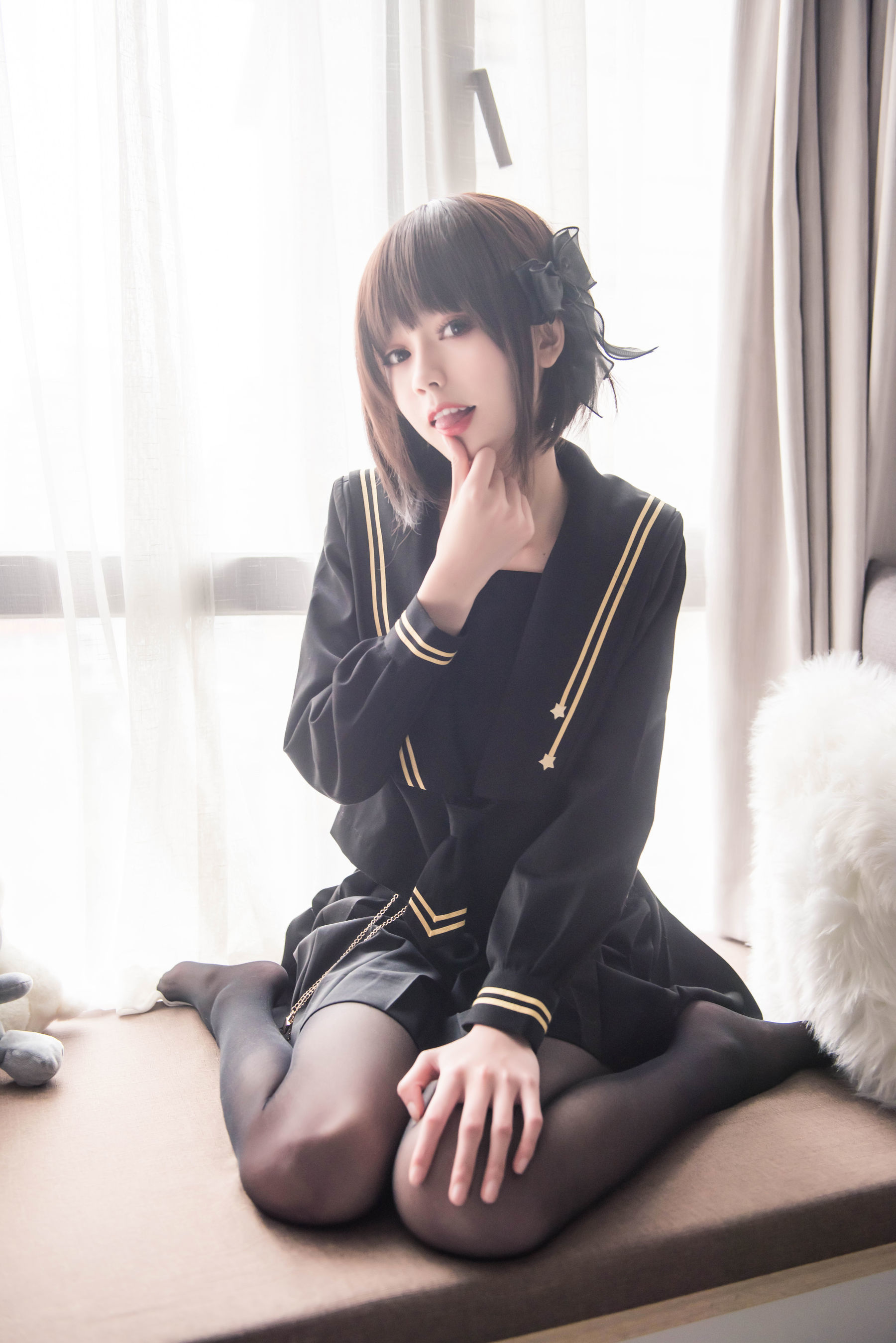 小妖精你的负卿 - 窗台制服-图12