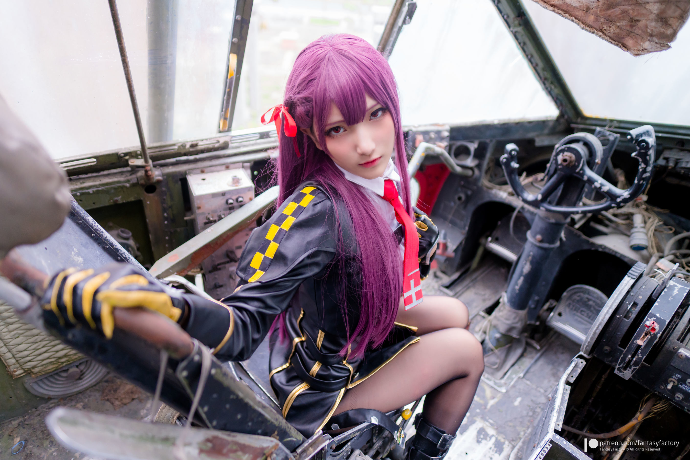 小丁Cosplay - 黑丝 黑胶 女杀手-图24