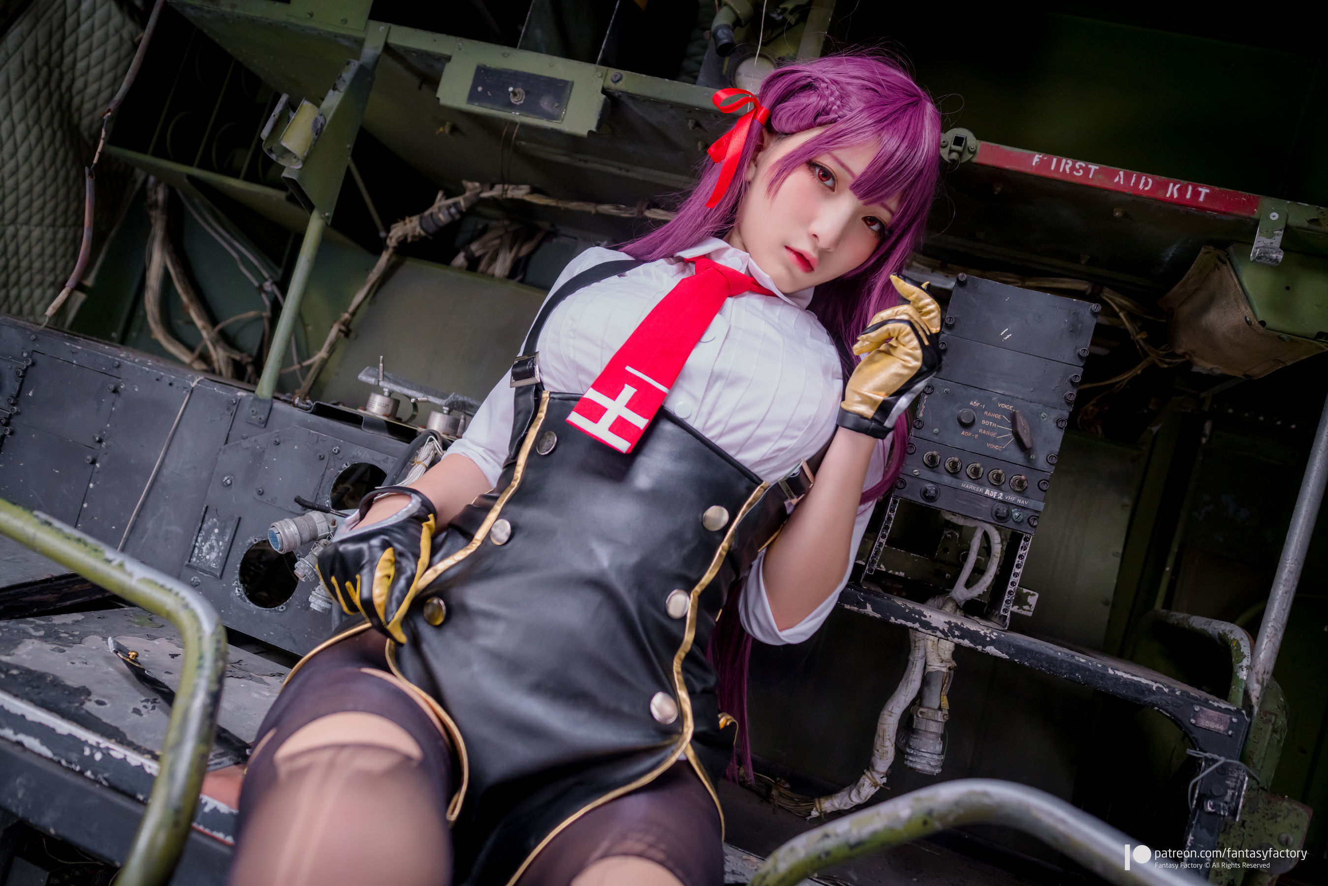 小丁Cosplay - 黑丝 黑胶 女杀手-图39