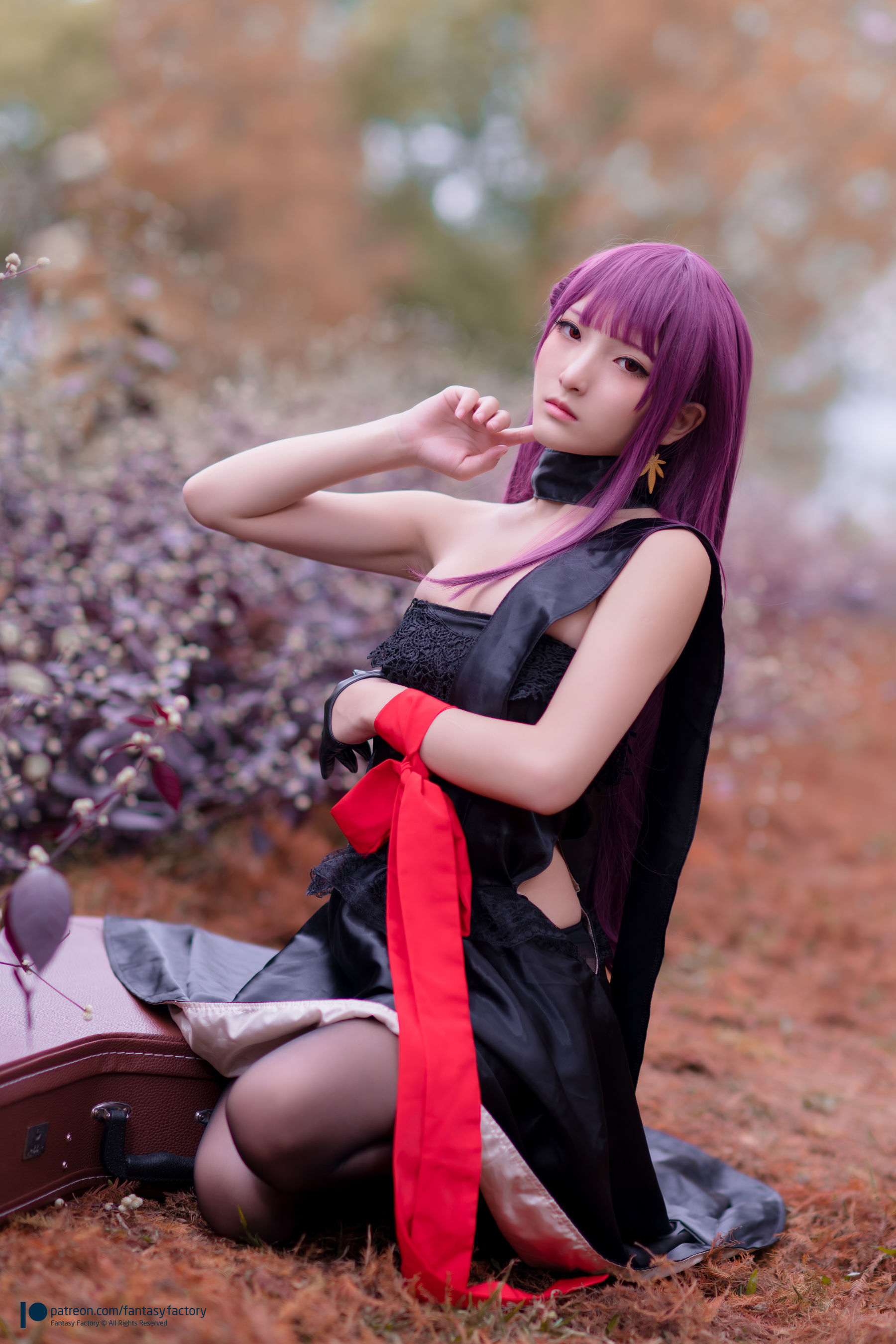 小丁Cosplay - 黑丝 黑胶 女杀手-图61