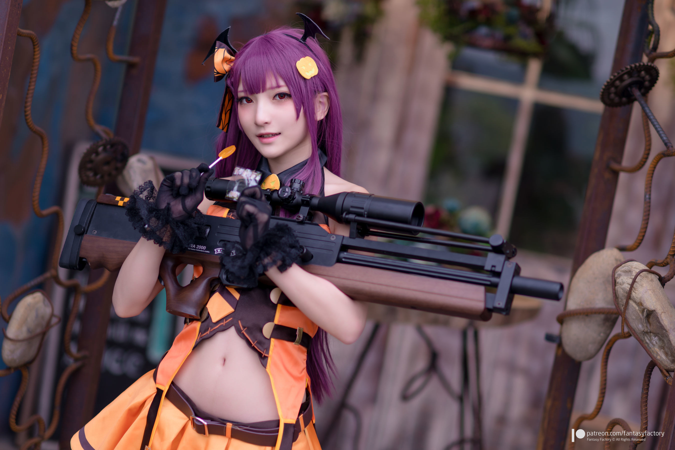 小丁Cosplay - 黑丝 黑胶 女杀手-图68