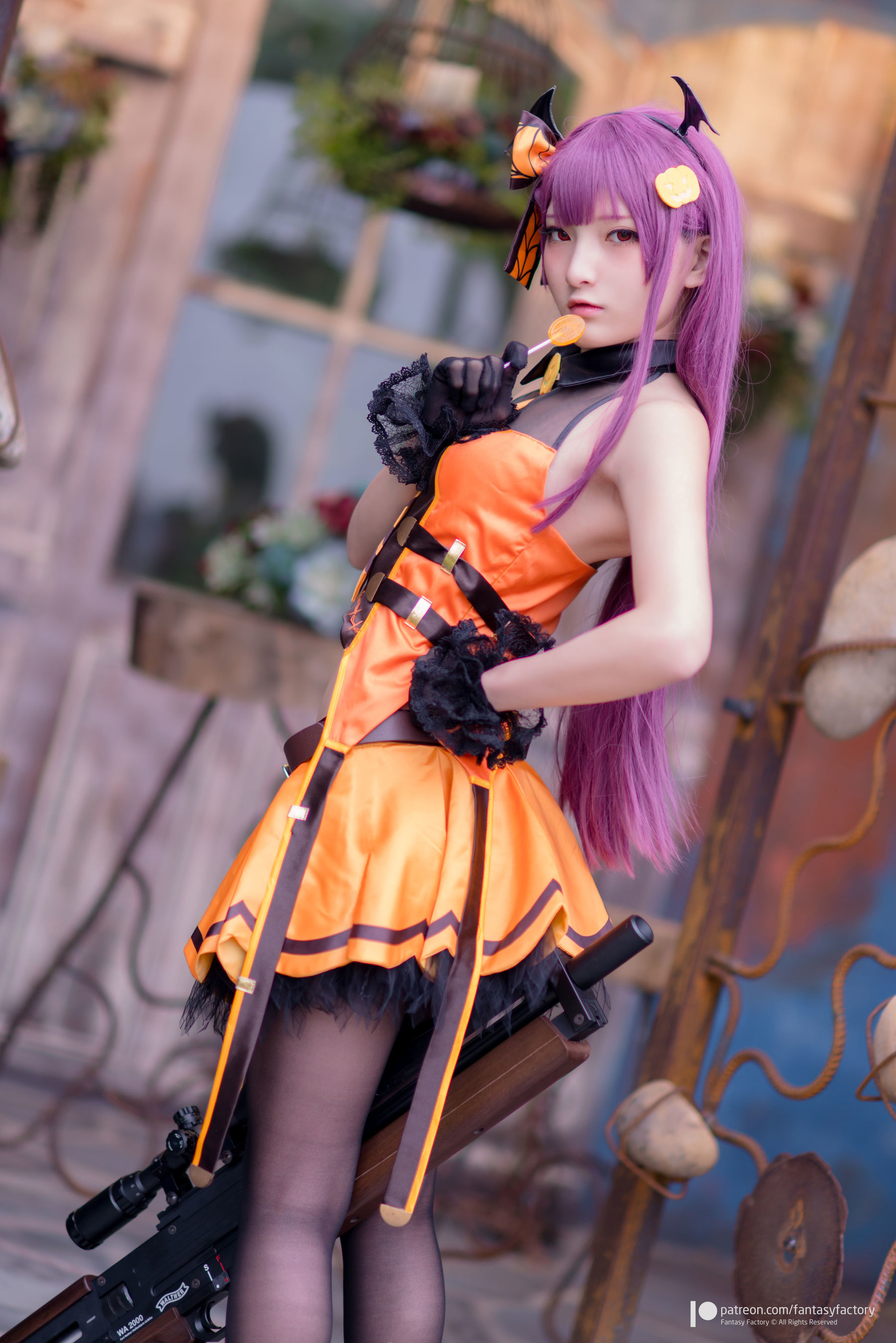 小丁Cosplay - 黑丝 黑胶 女杀手-图73