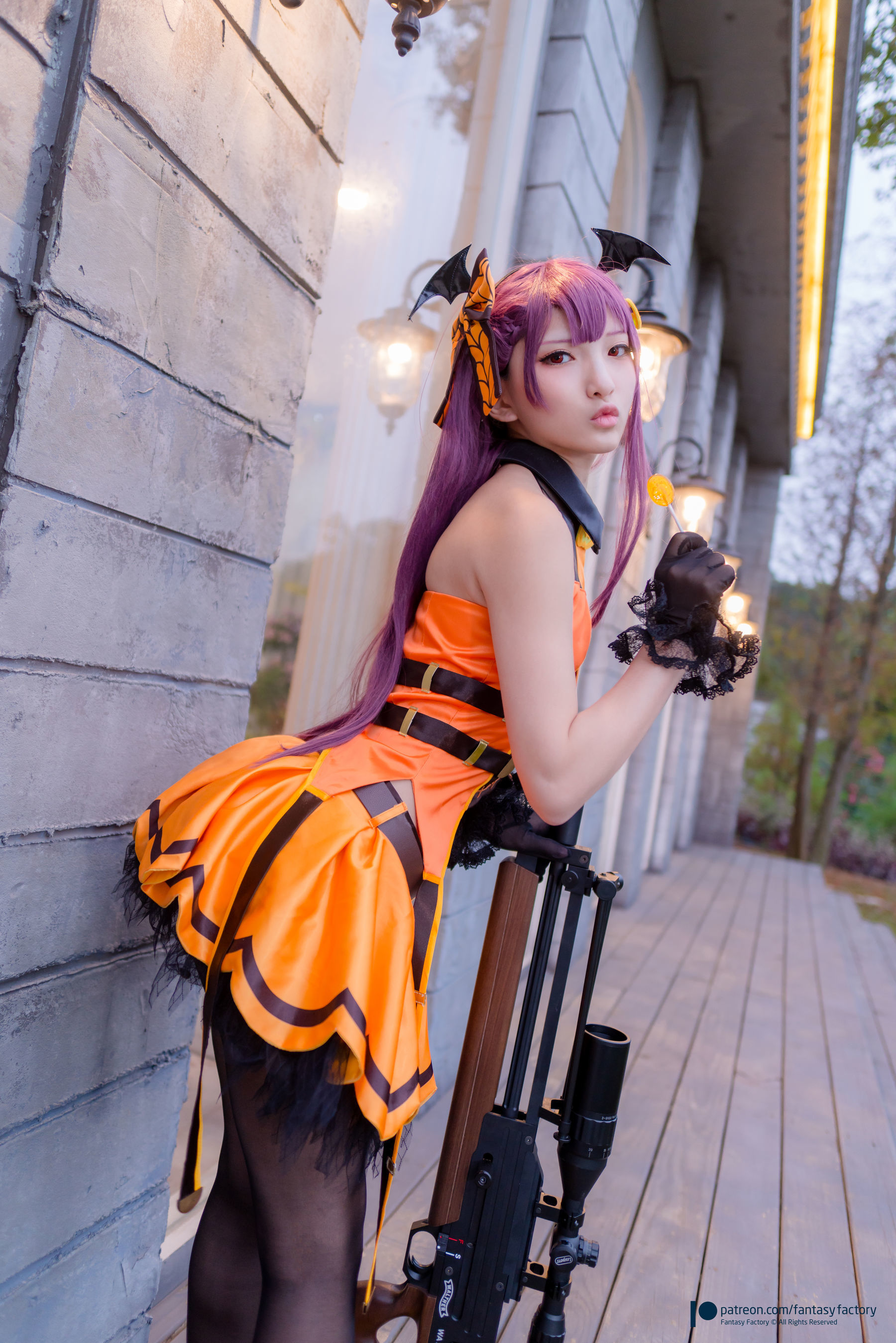 小丁Cosplay - 黑丝 黑胶 女杀手-图79