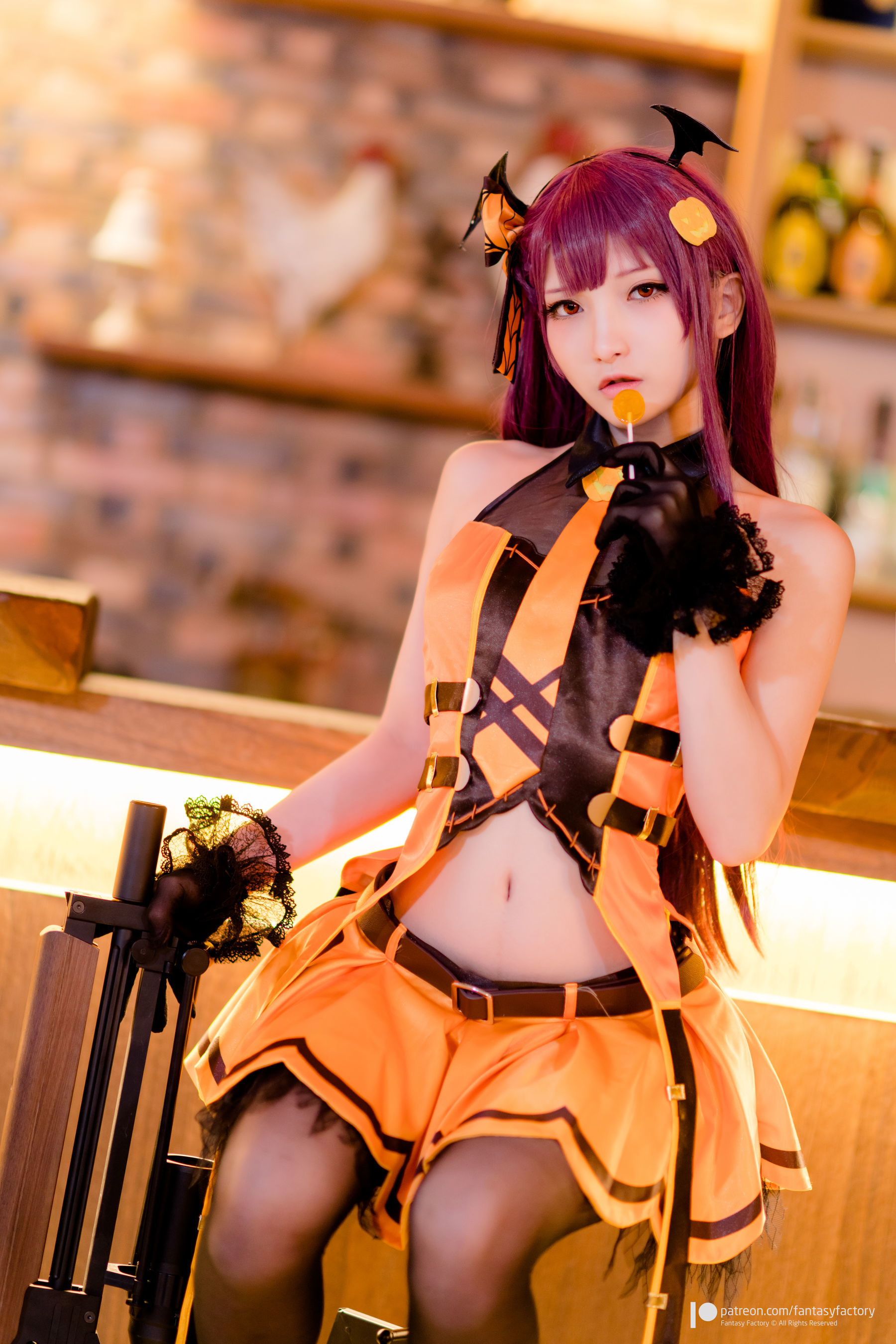小丁Cosplay - 黑丝 黑胶 女杀手-图84