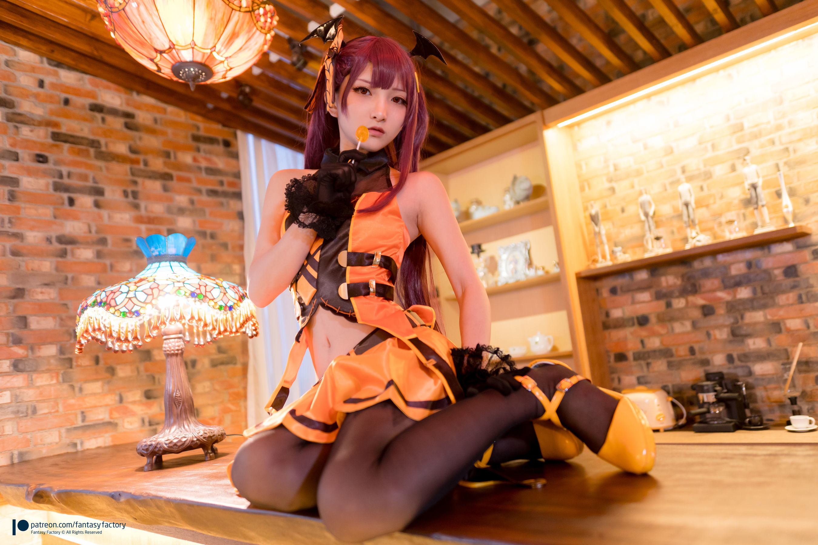 小丁Cosplay - 黑丝 黑胶 女杀手-图85