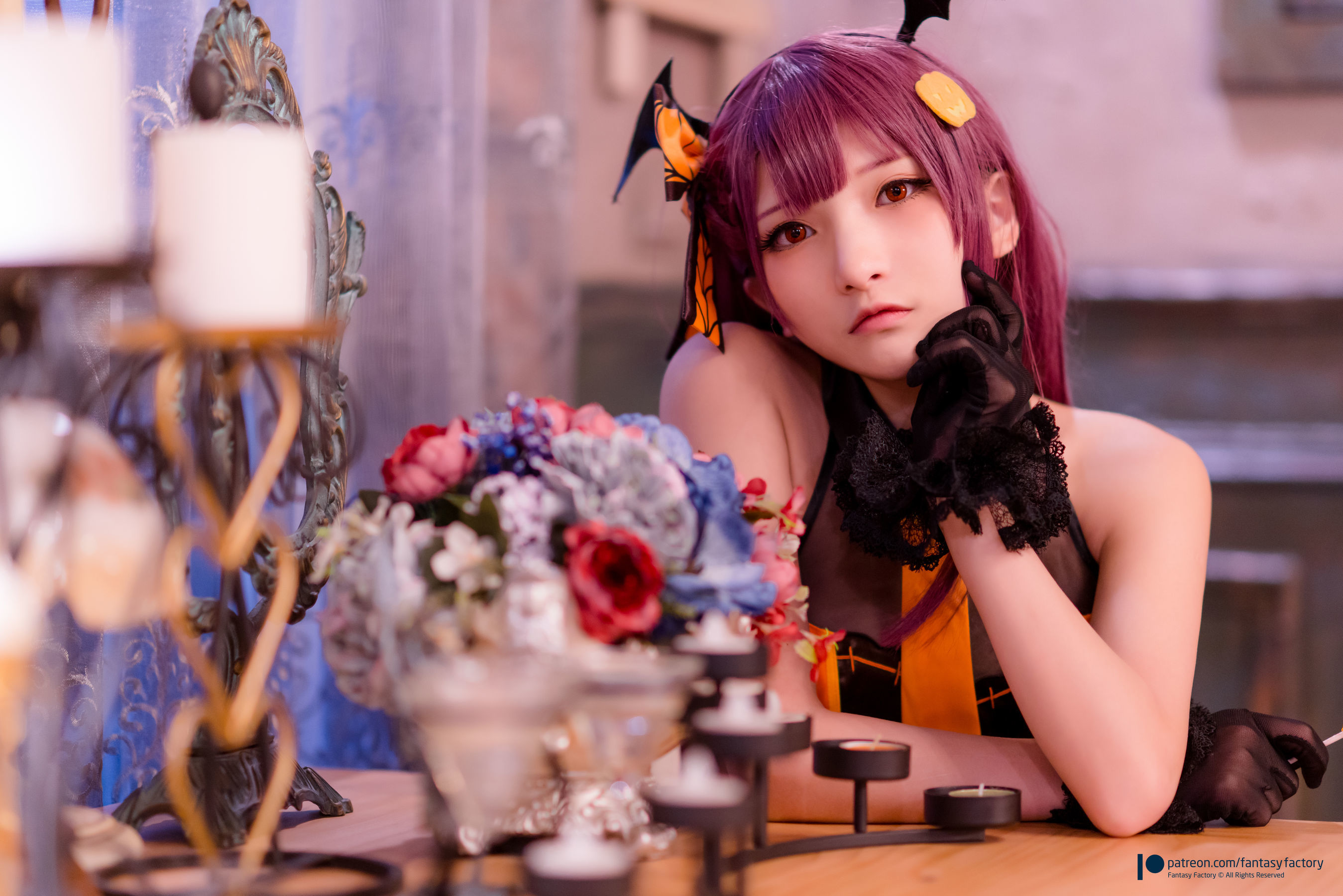 小丁Cosplay - 黑丝 黑胶 女杀手-图86