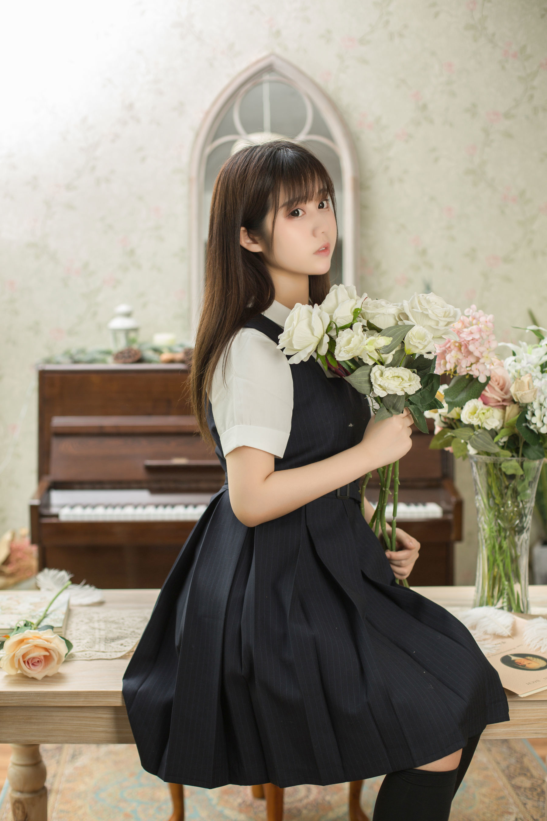 微博福利姬镜酱 - 不知梦 制服-图5