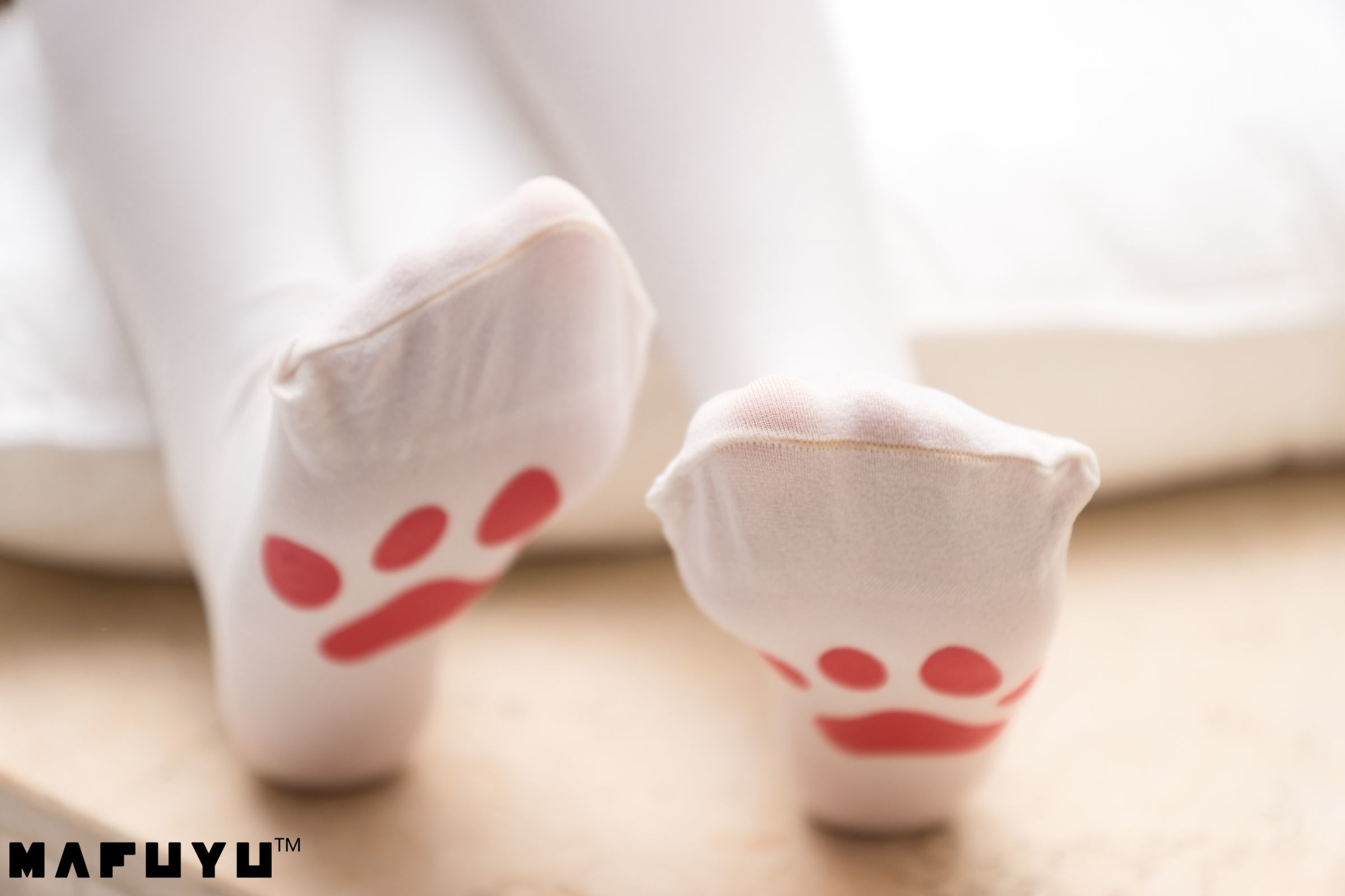 神楽板真冬 猫爪白丝系列套图-图16