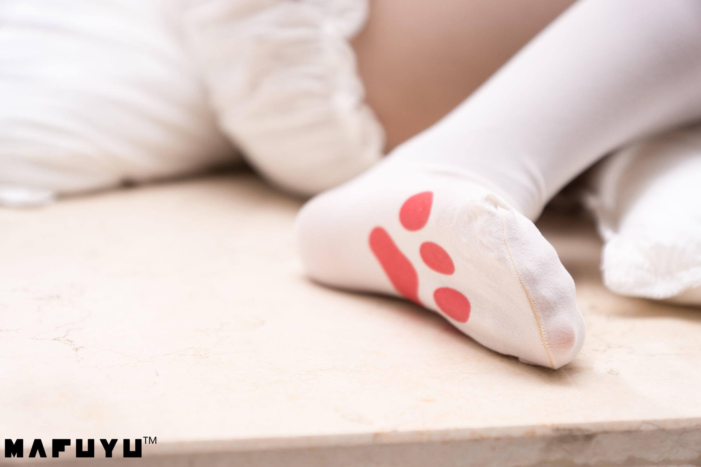 神楽板真冬 猫爪白丝系列套图-图56