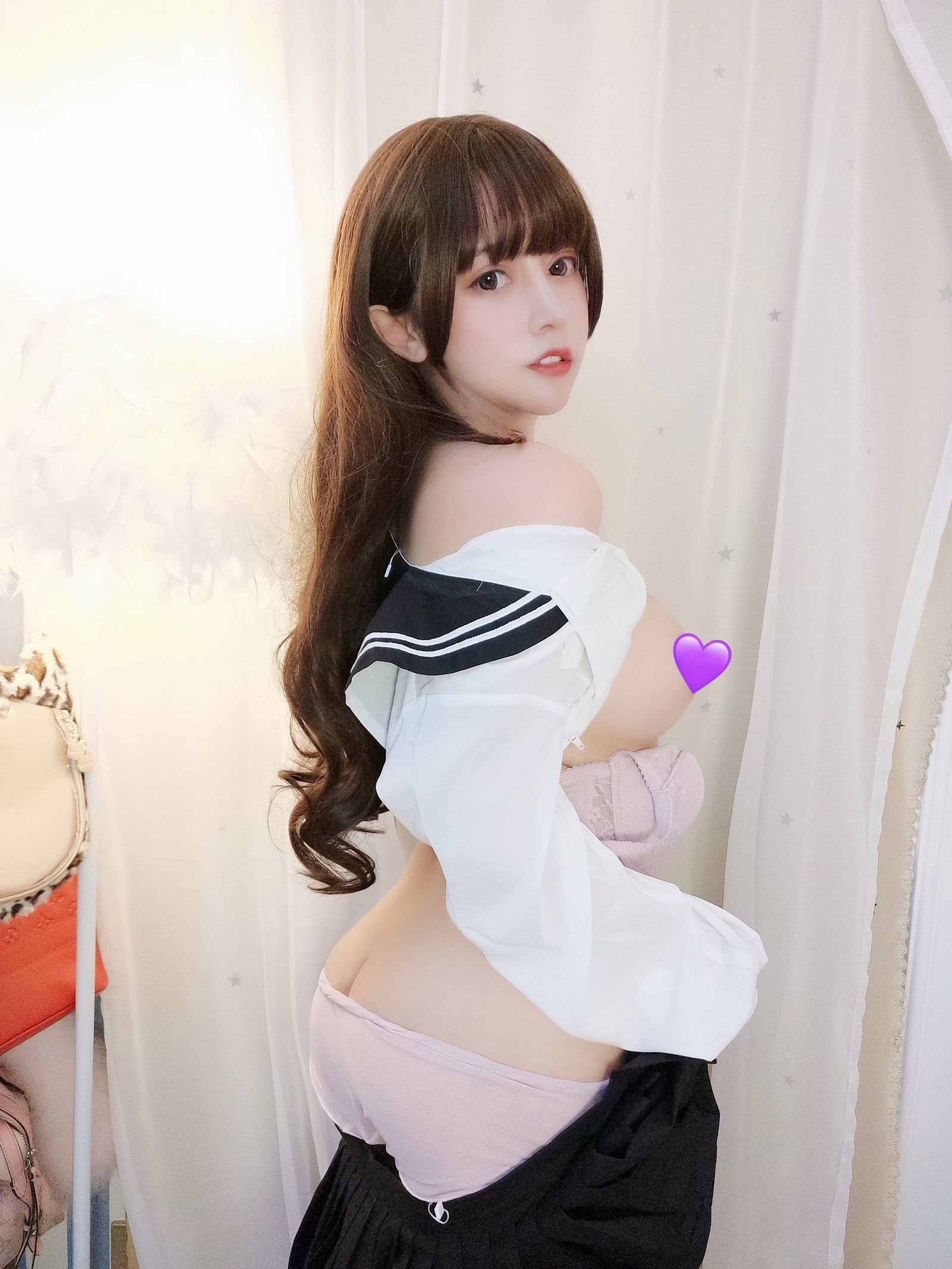 斗鱼米线线sama - JK诱惑-图7