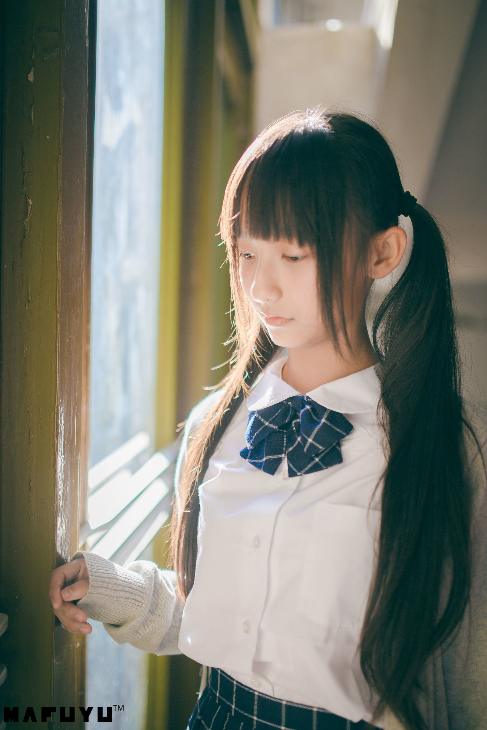 神楽板真冬 阳光校服系列套图-图12