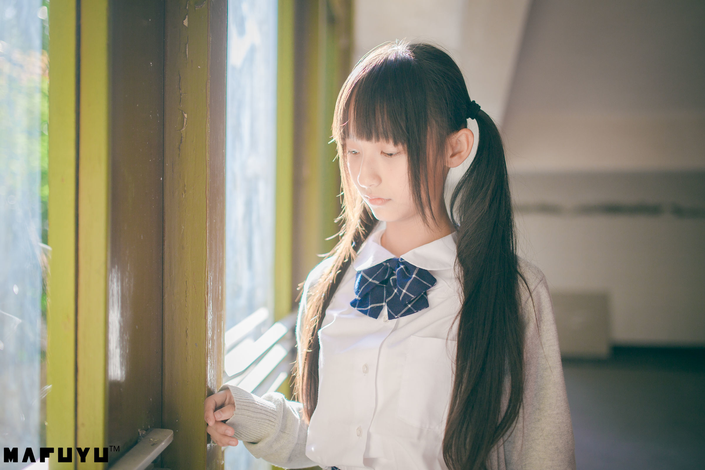 神楽板真冬 阳光校服系列套图-图13