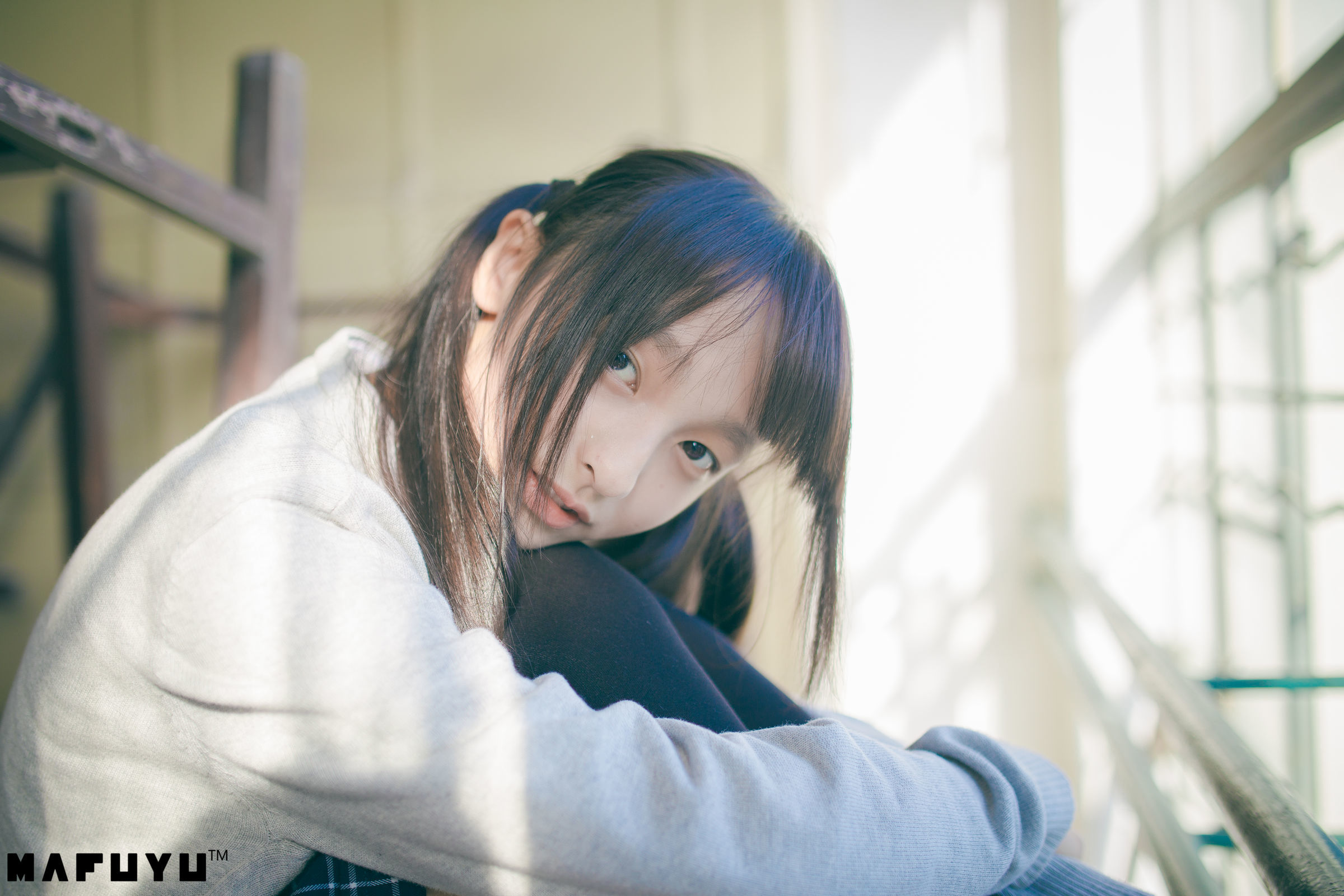 神楽板真冬 阳光校服系列套图-图20