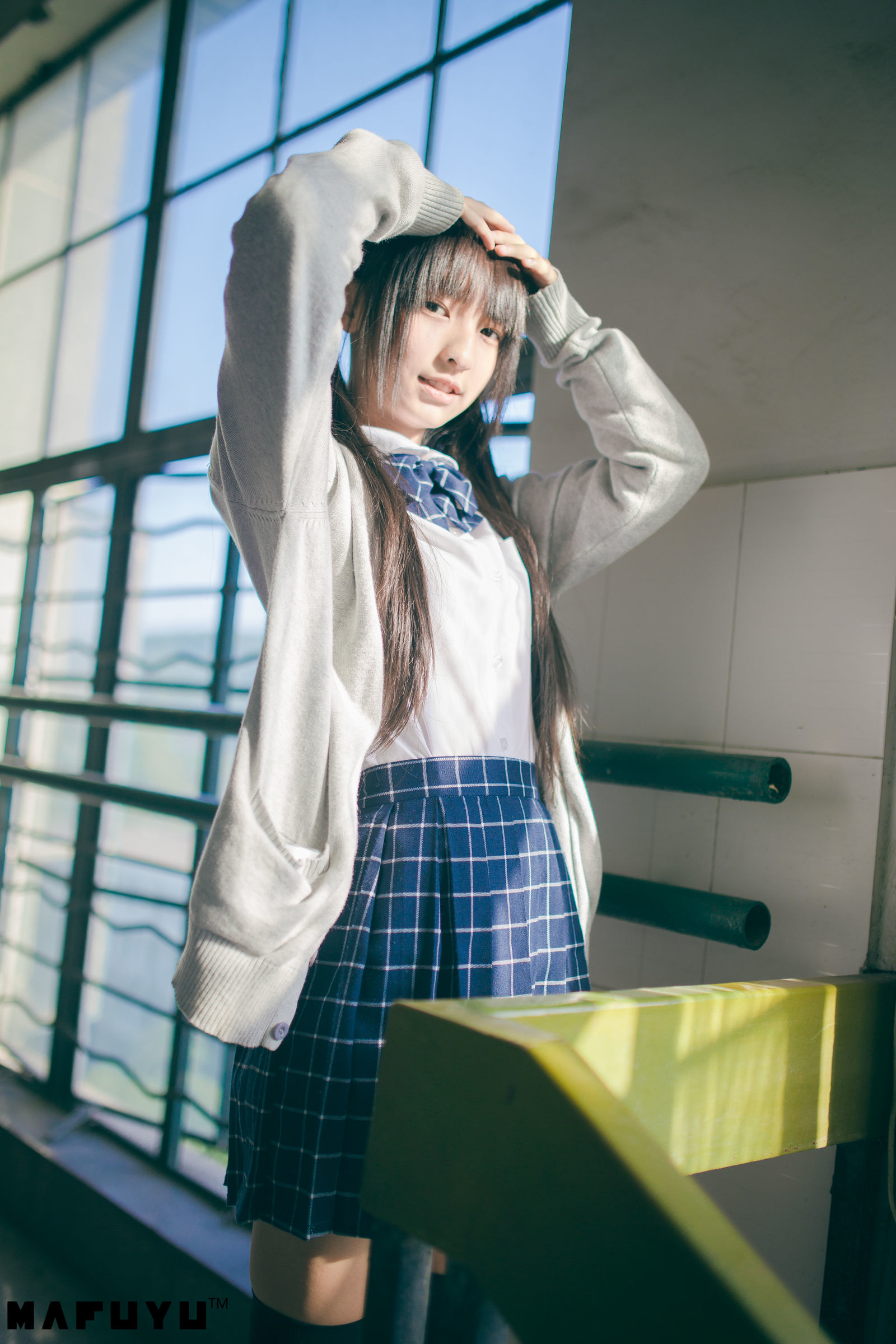 神楽板真冬 阳光校服系列套图-图24