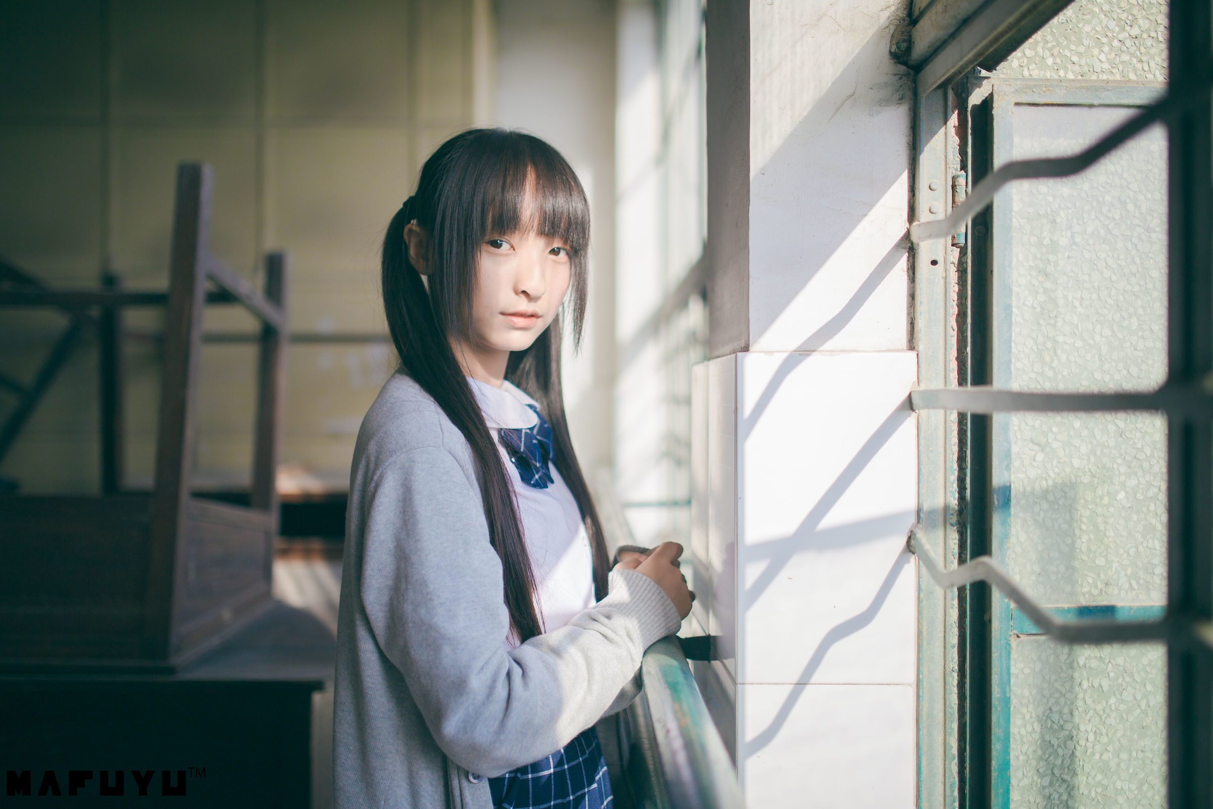 神楽板真冬 阳光校服系列套图-图28