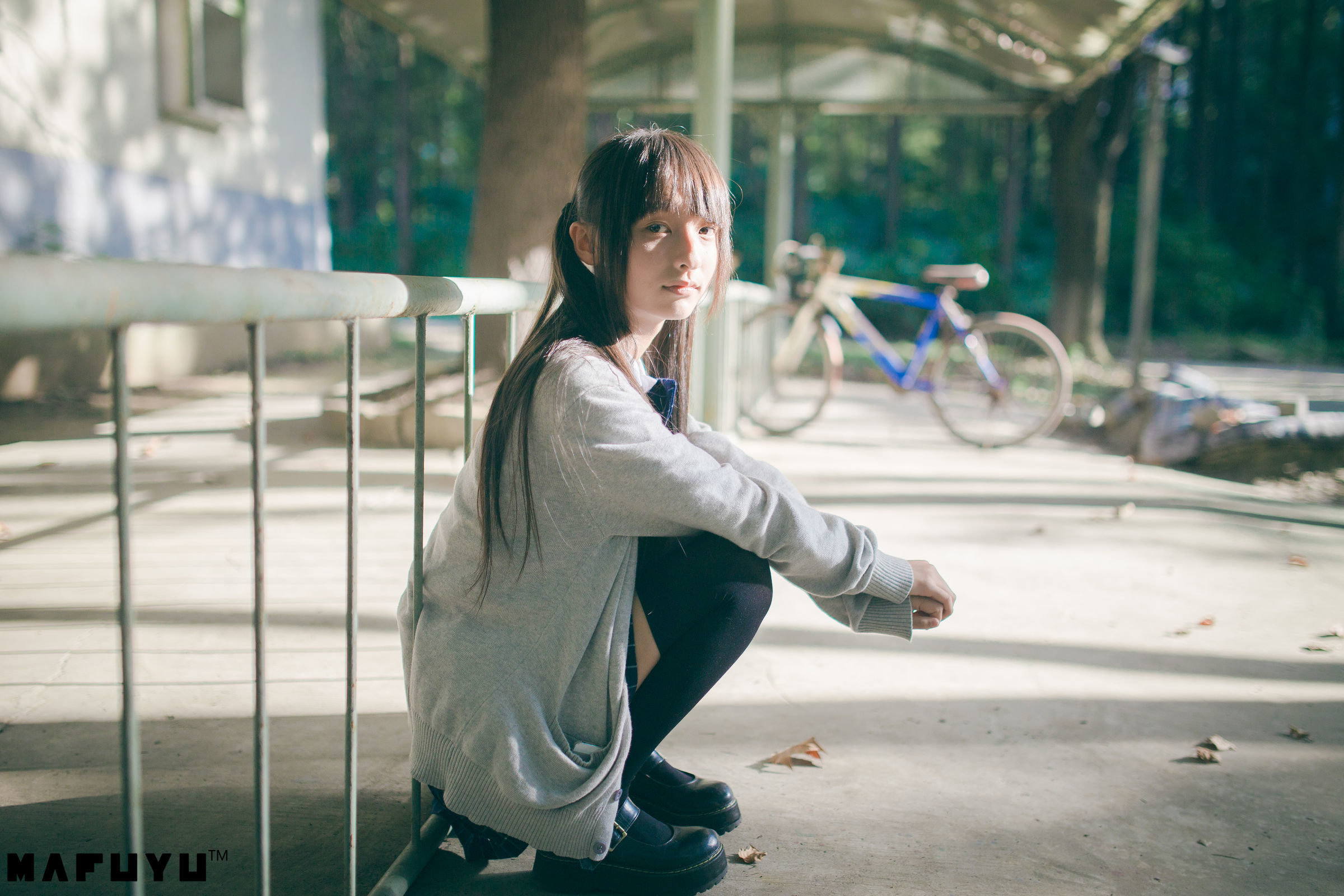 神楽板真冬 阳光校服系列套图-图41