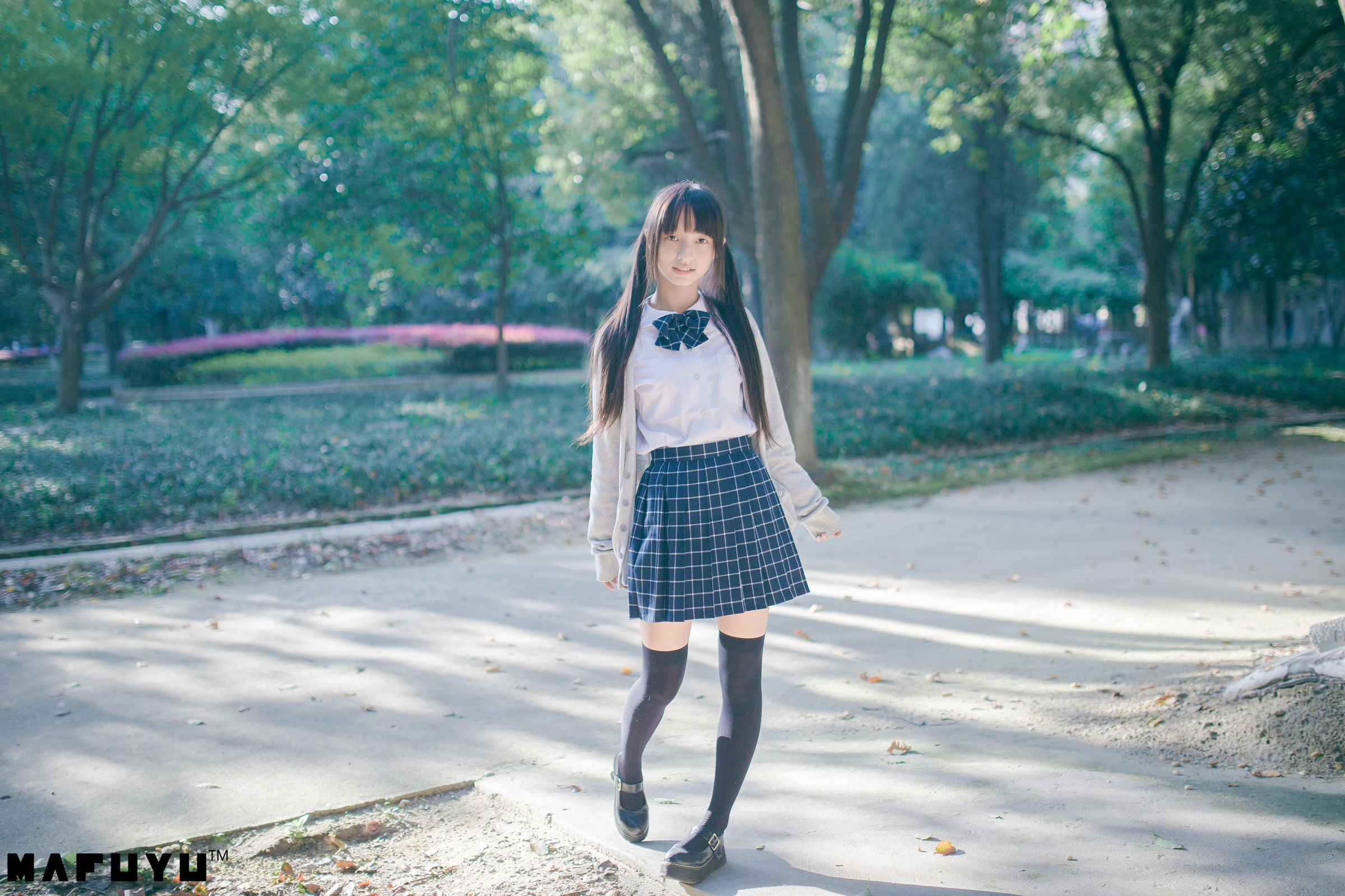 神楽板真冬 阳光校服系列套图-图42