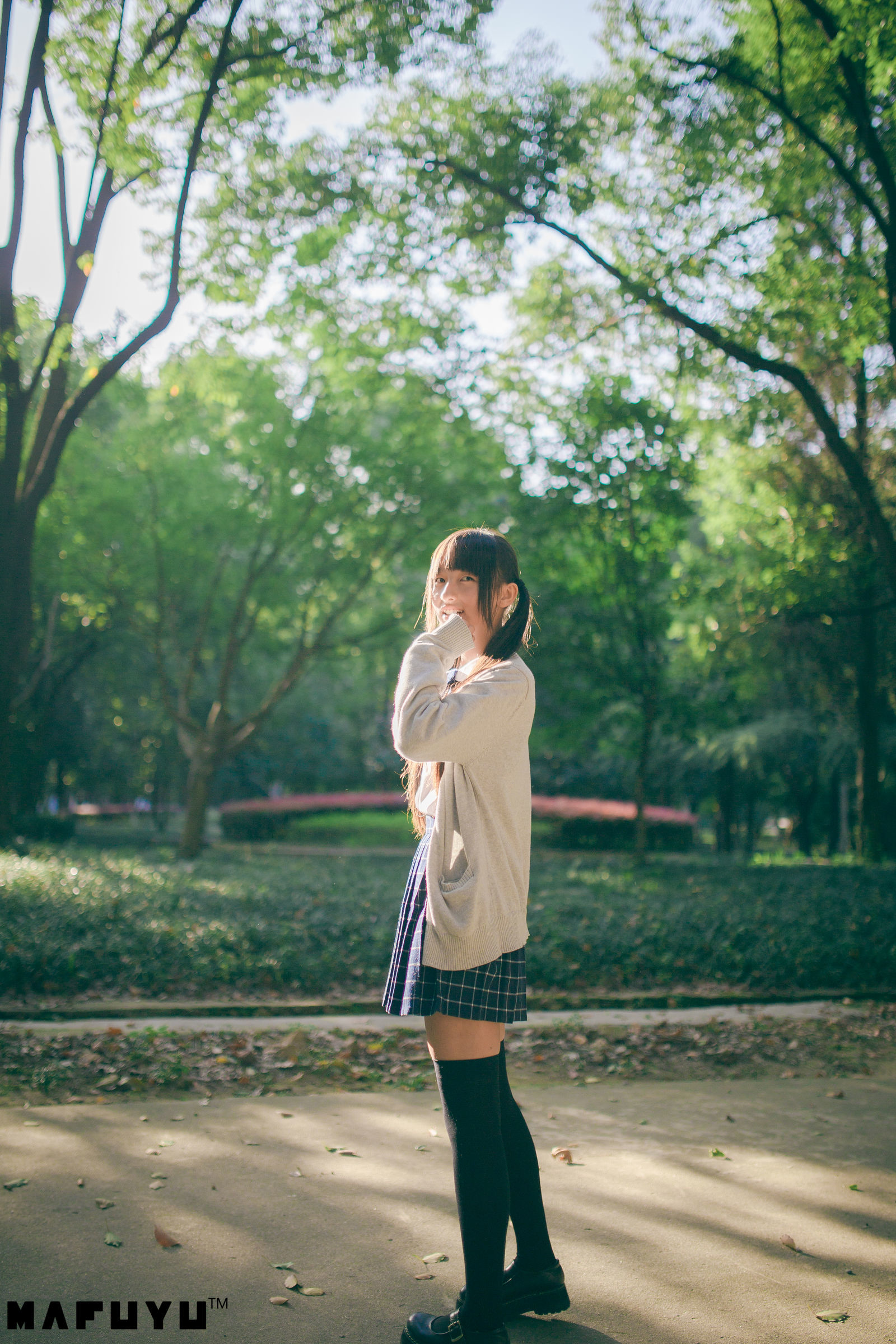 神楽板真冬 阳光校服系列套图-图45