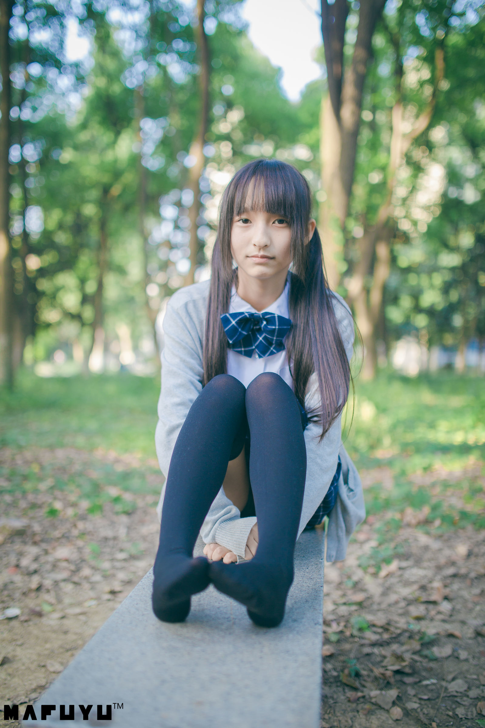 神楽板真冬 阳光校服系列套图-图49