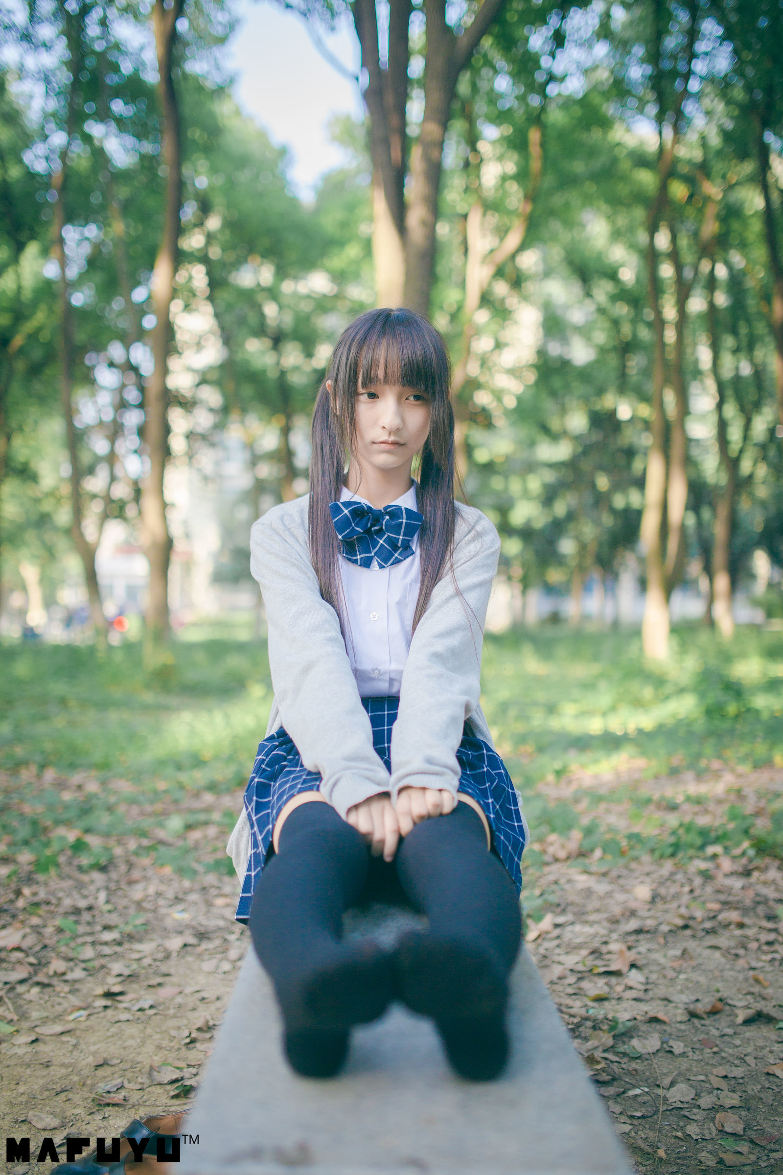 神楽板真冬 阳光校服系列套图-图51