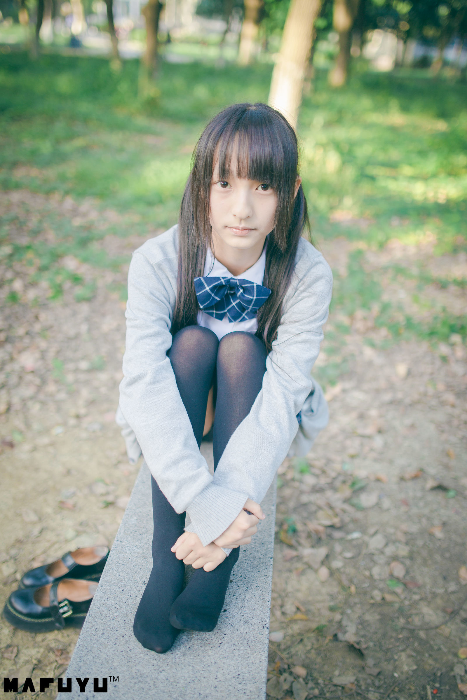 神楽板真冬 阳光校服系列套图-图52