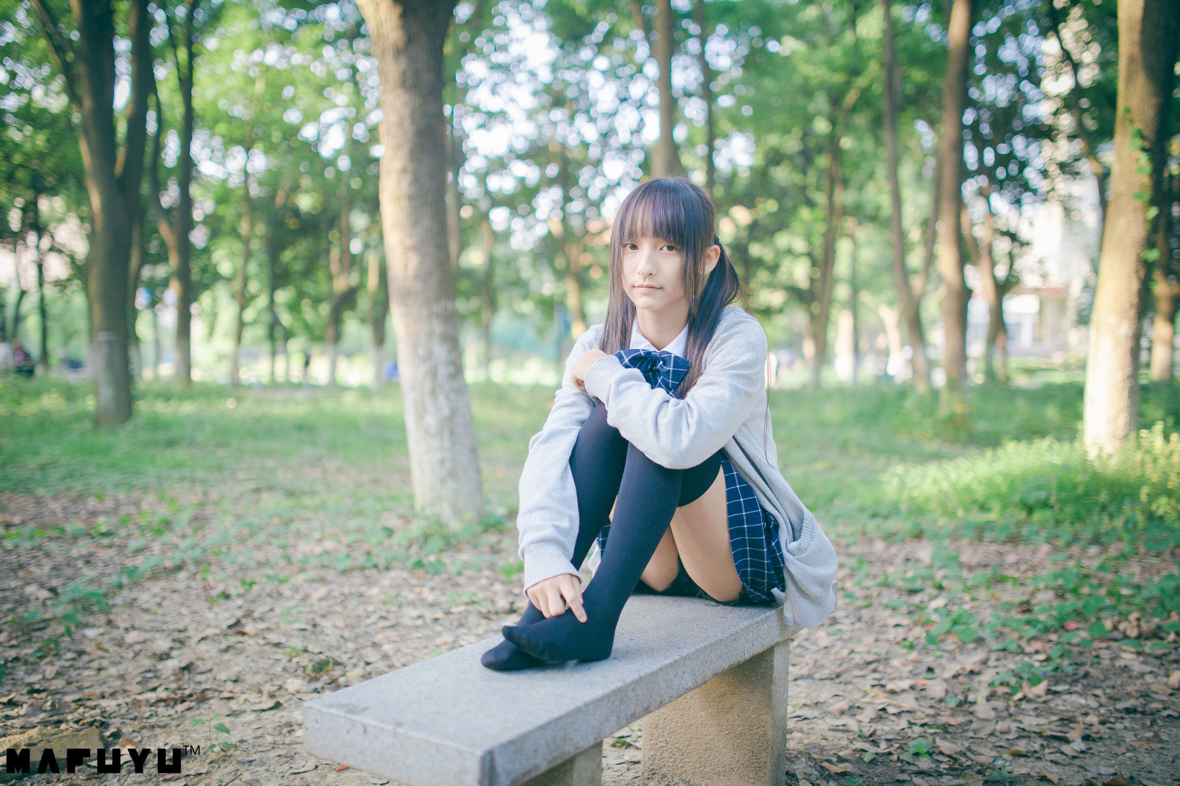 神楽板真冬 阳光校服系列套图-图53