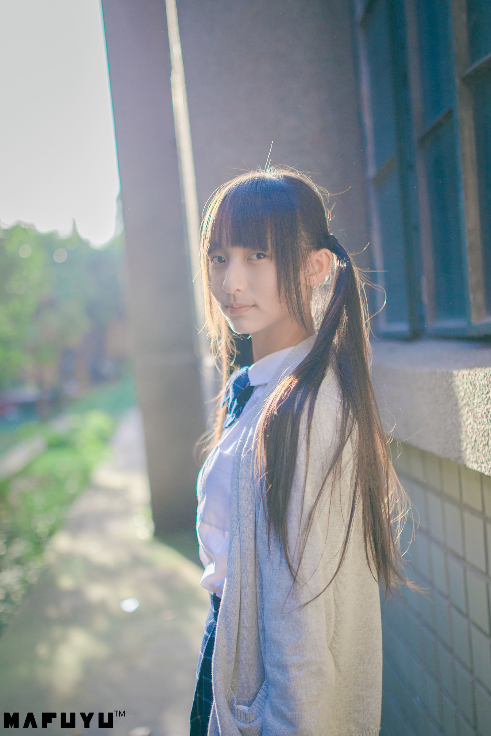神楽板真冬 阳光校服系列套图-图56
