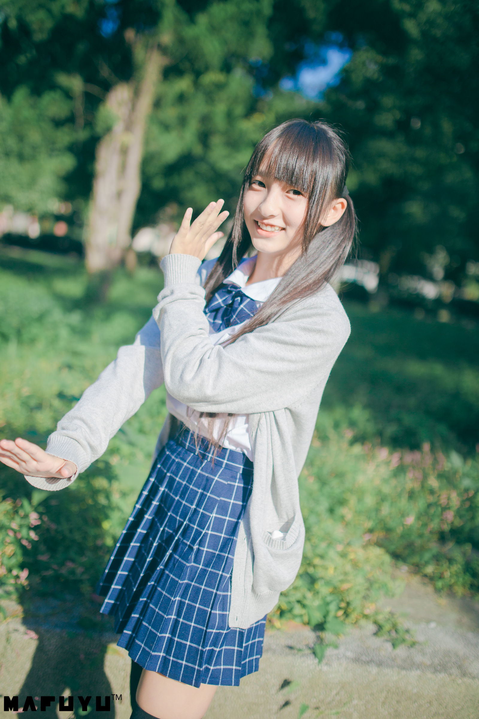 神楽板真冬 阳光校服系列套图-图6