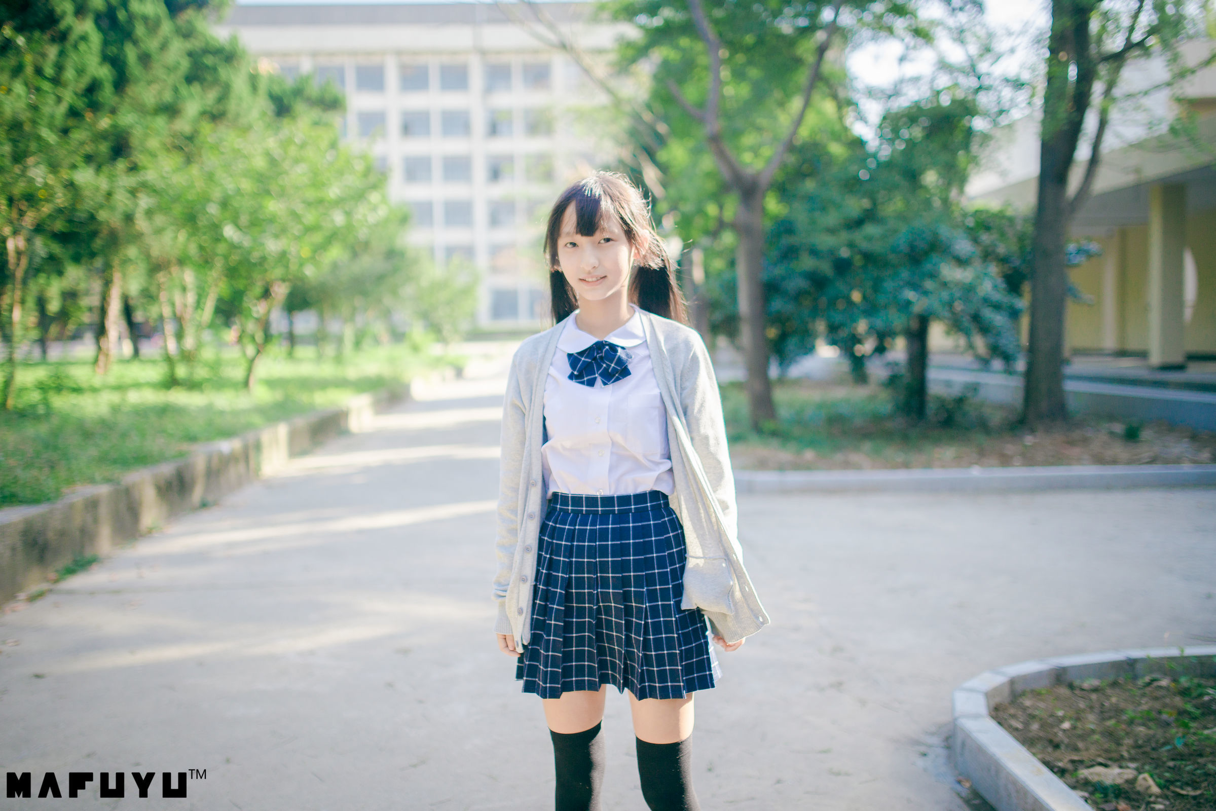 神楽板真冬 阳光校服系列套图-图77