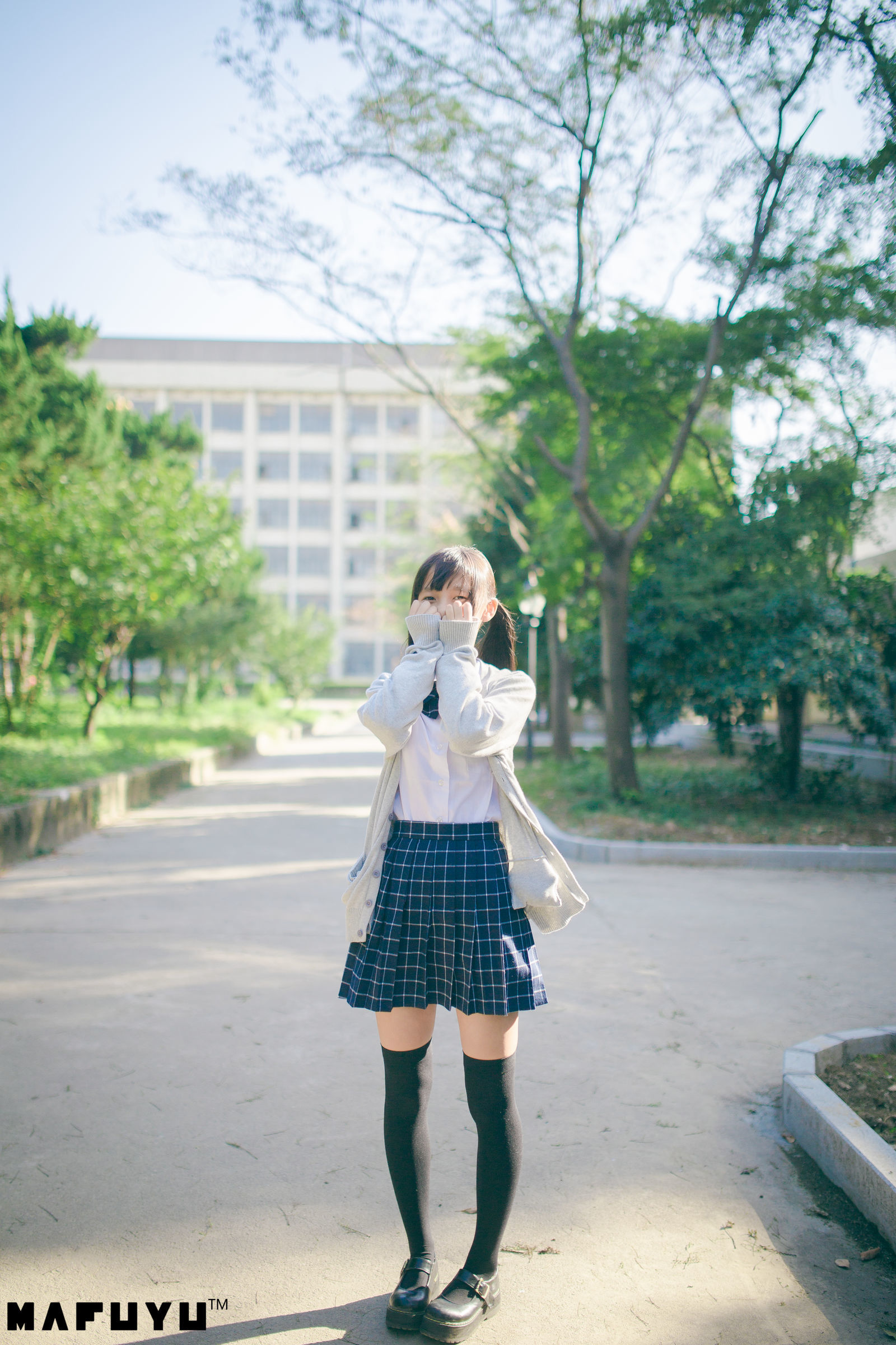神楽板真冬 阳光校服系列套图-图78