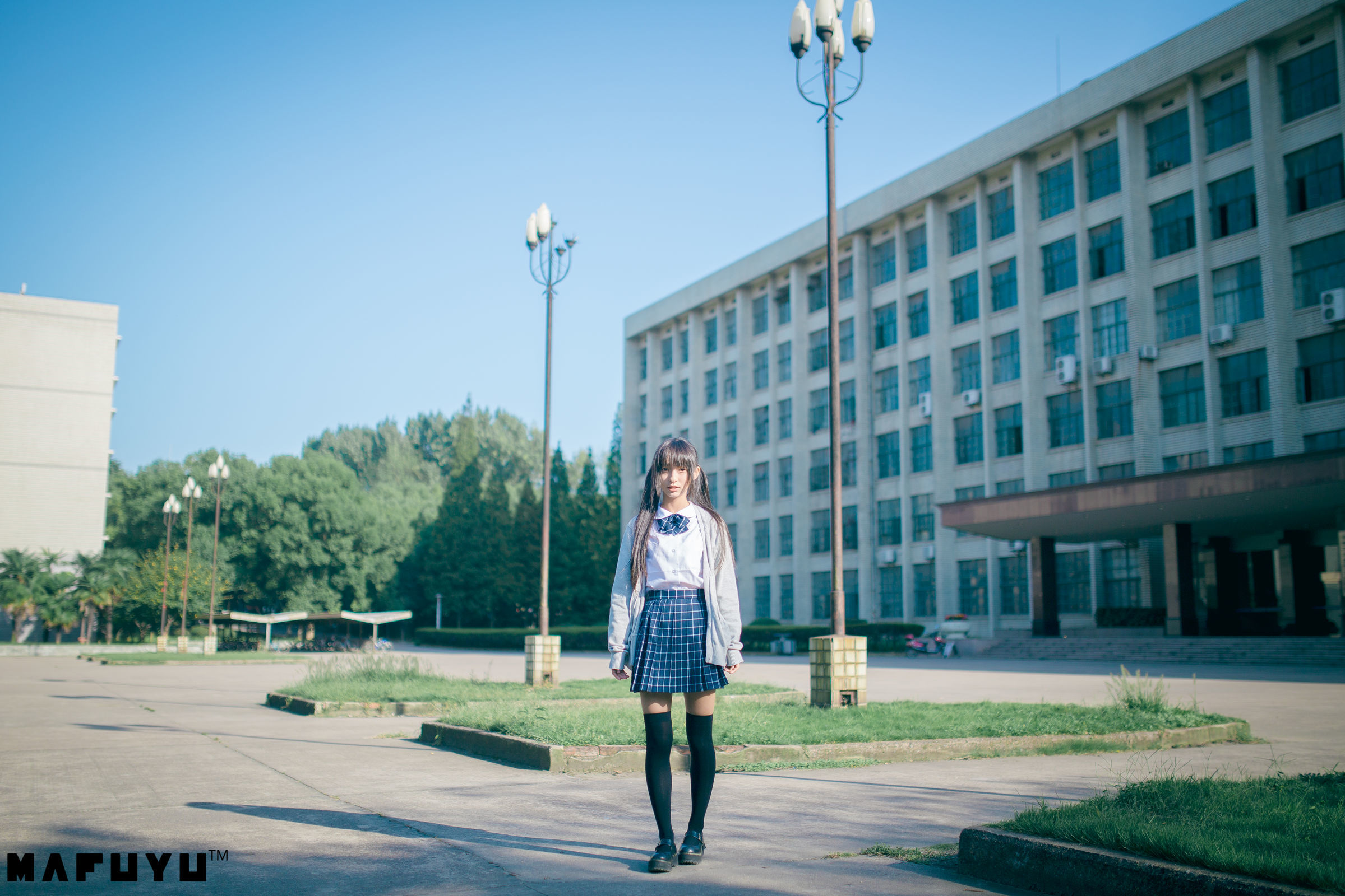 神楽板真冬 阳光校服系列套图-图8