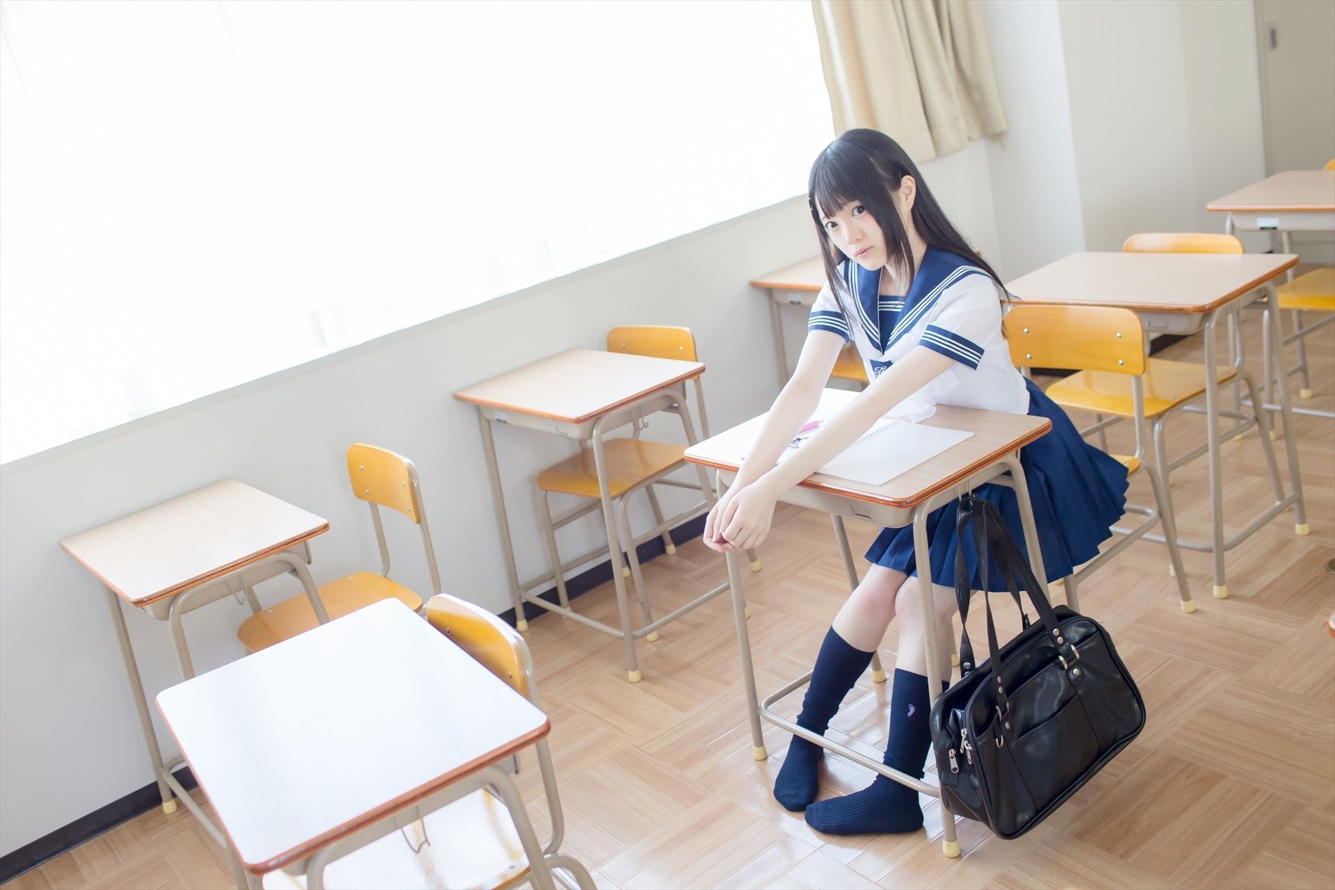 君夏 - 君と僕の夏休み 紺スク-图1