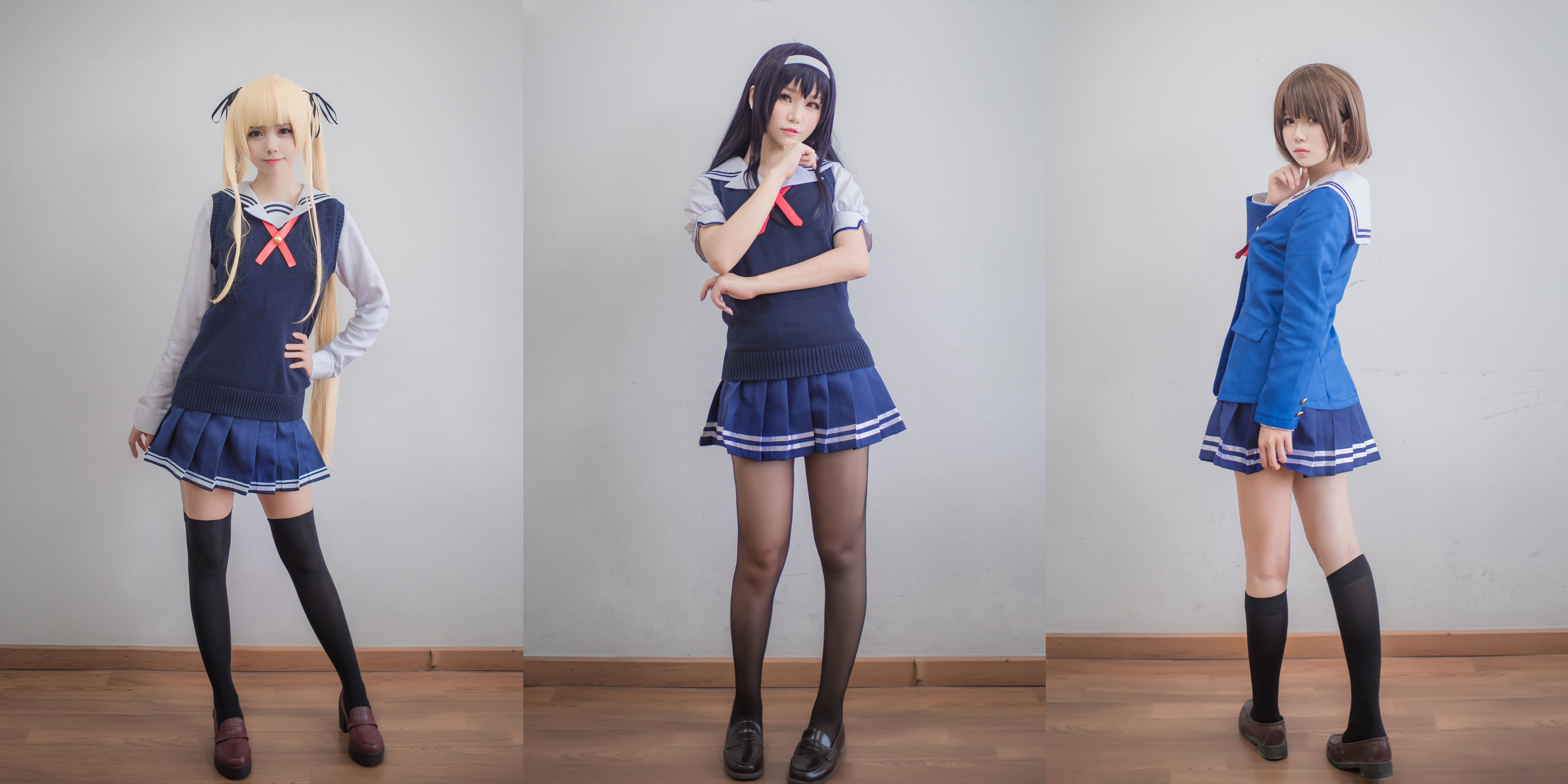 白金Saki - 校服-图27
