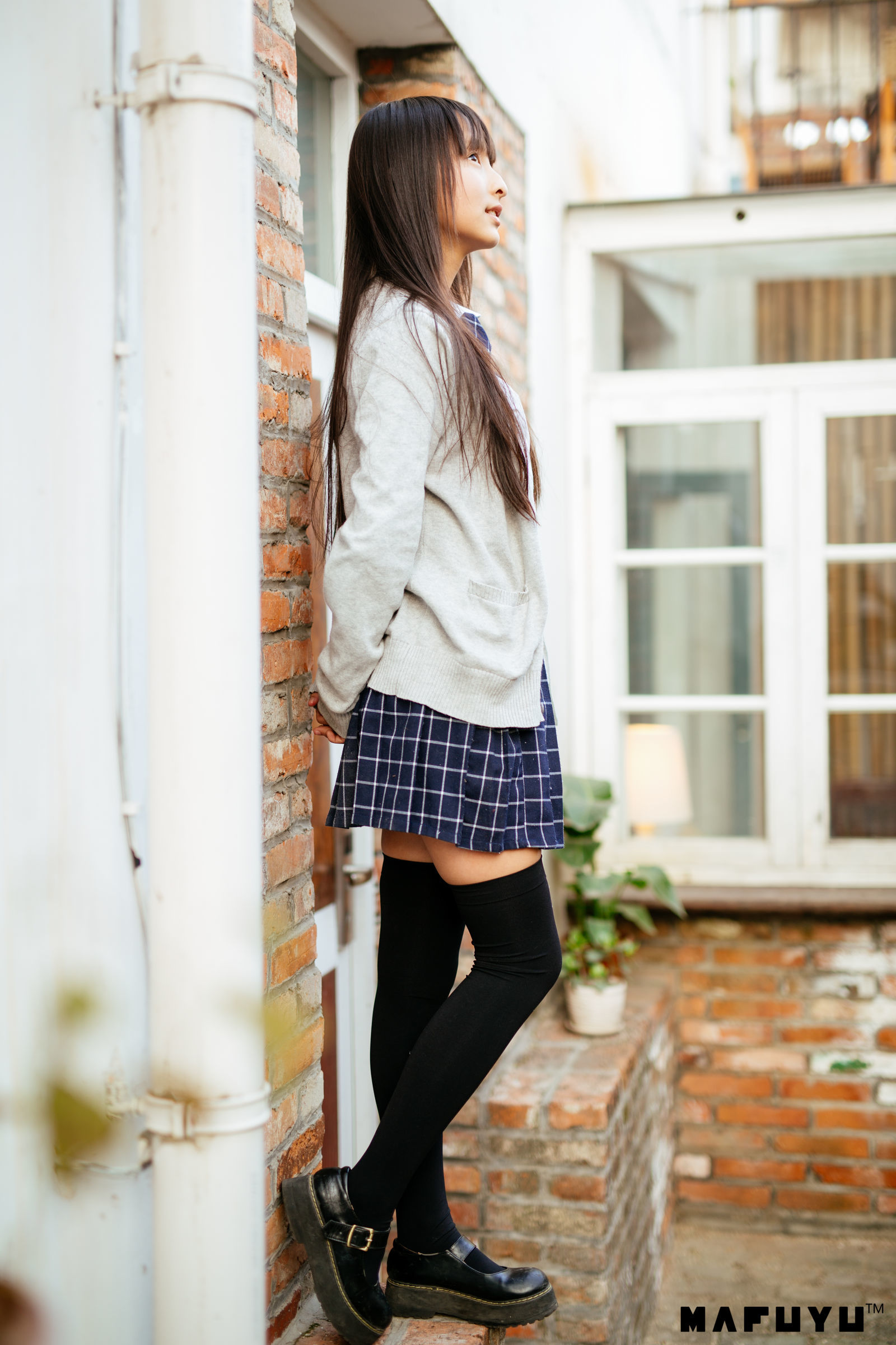 神楽板真冬 JK学生系列套图-图14