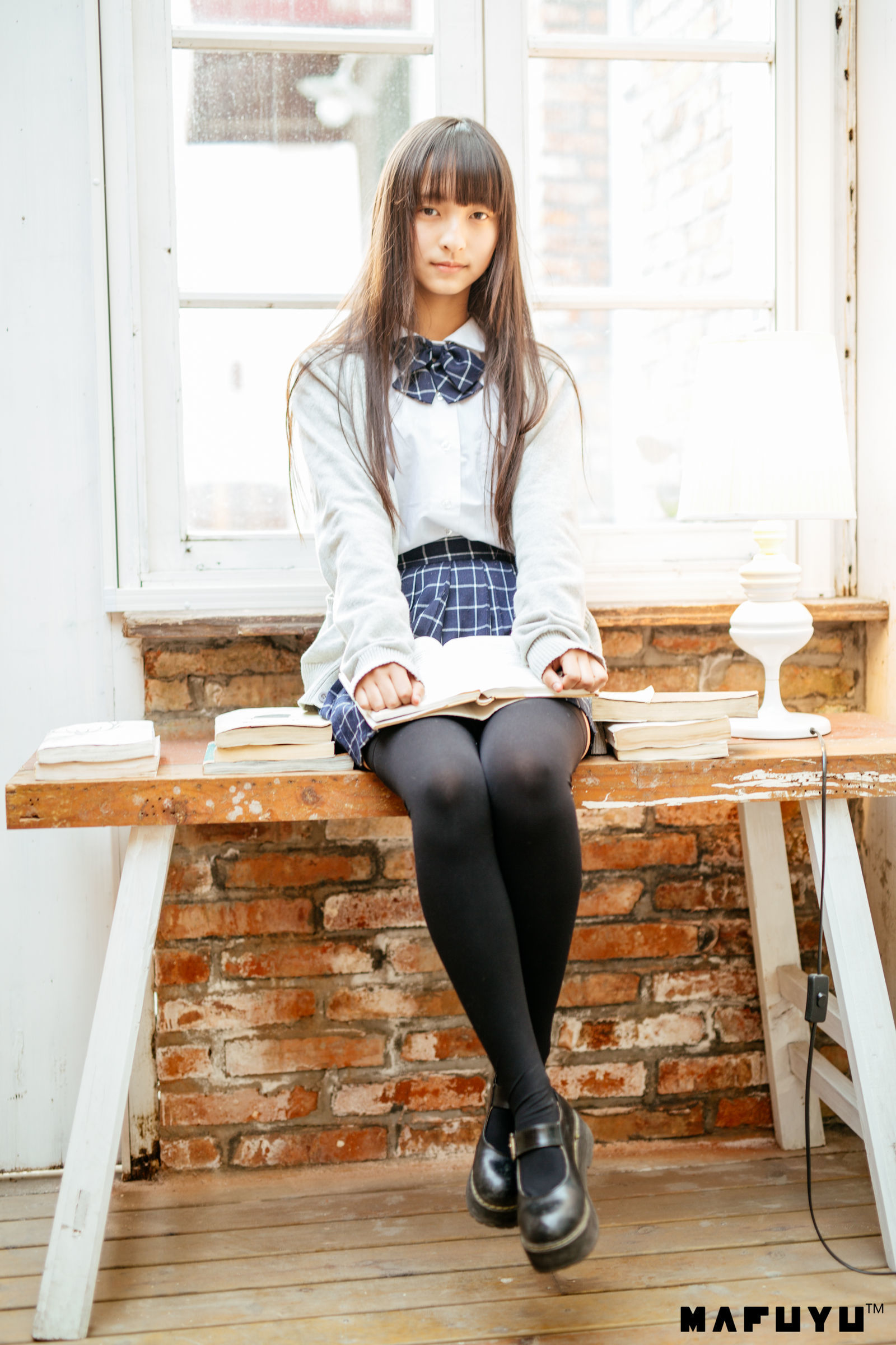 神楽板真冬 JK学生系列套图-图1