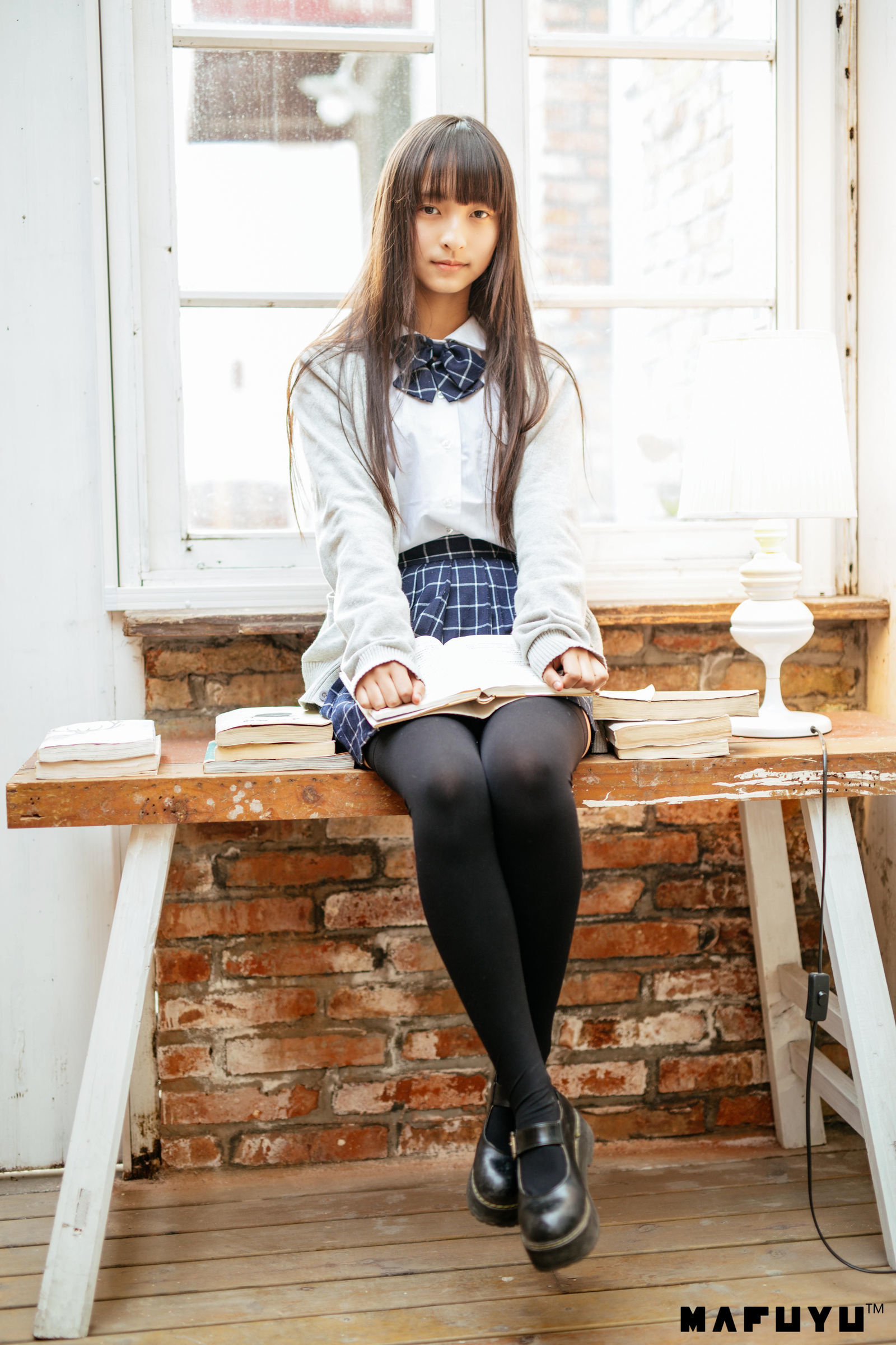 神楽板真冬 JK学生系列套图-图2