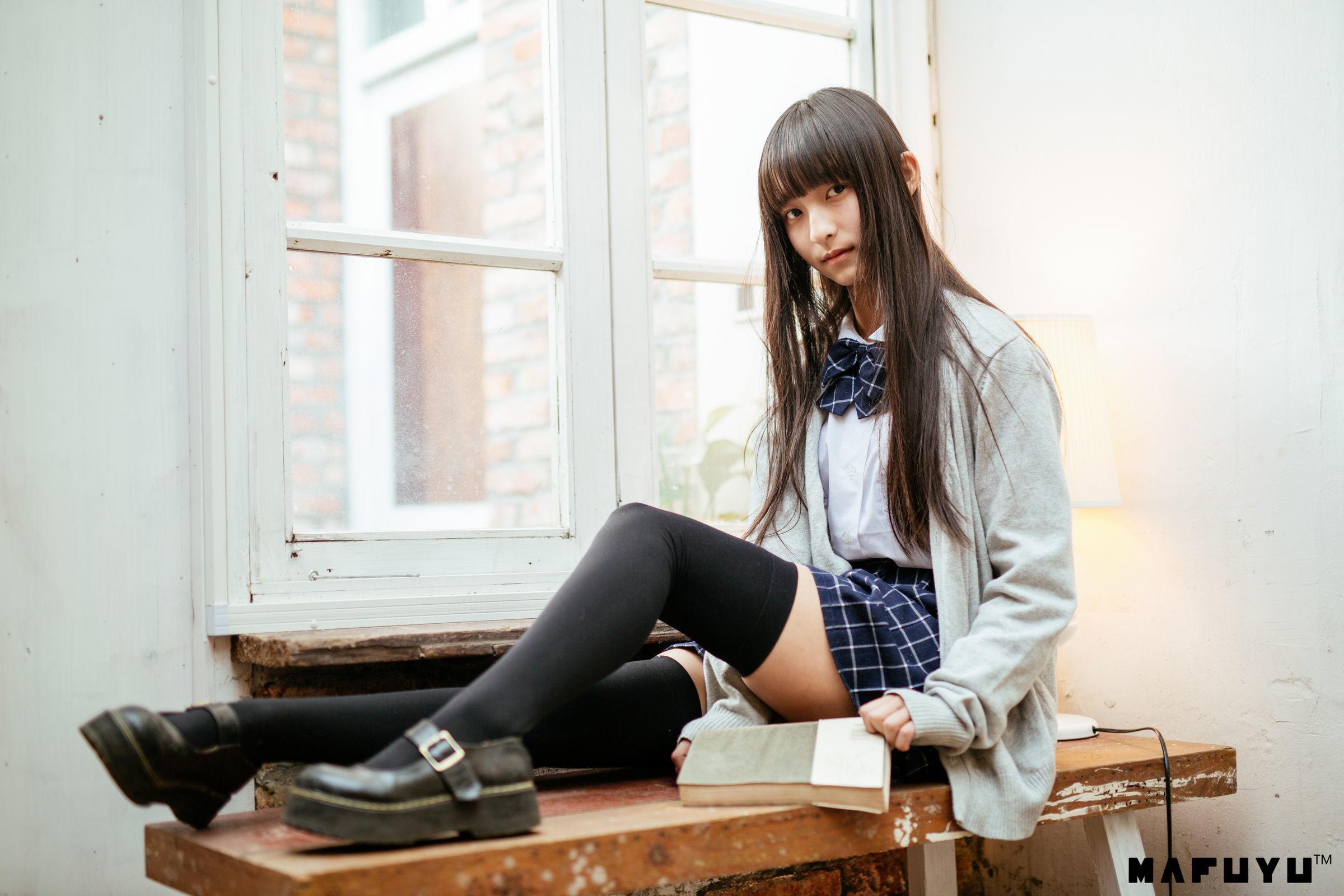 神楽板真冬 JK学生系列套图-图5