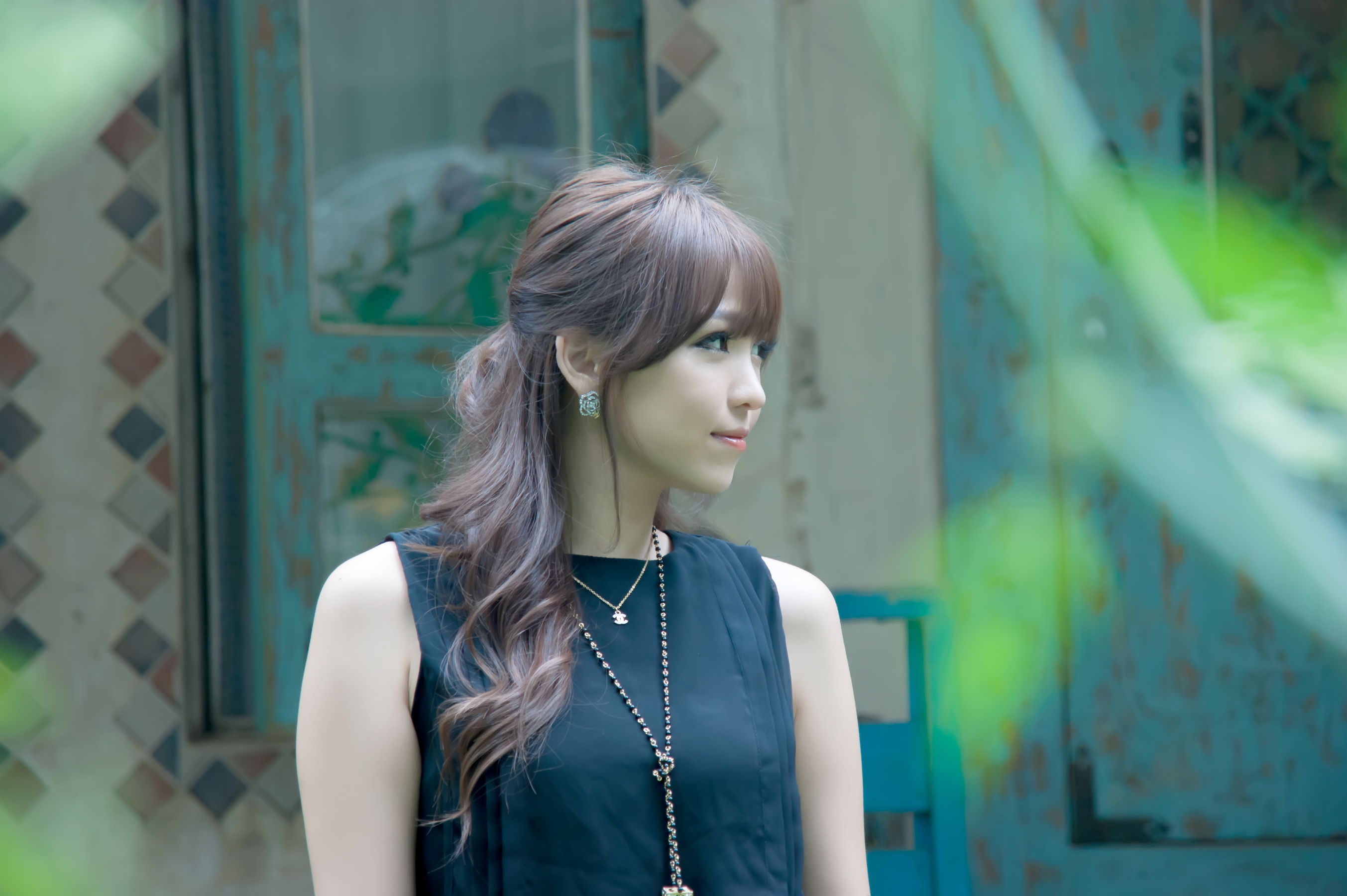 李恩慧 - 黑色优雅长裙外拍-图10