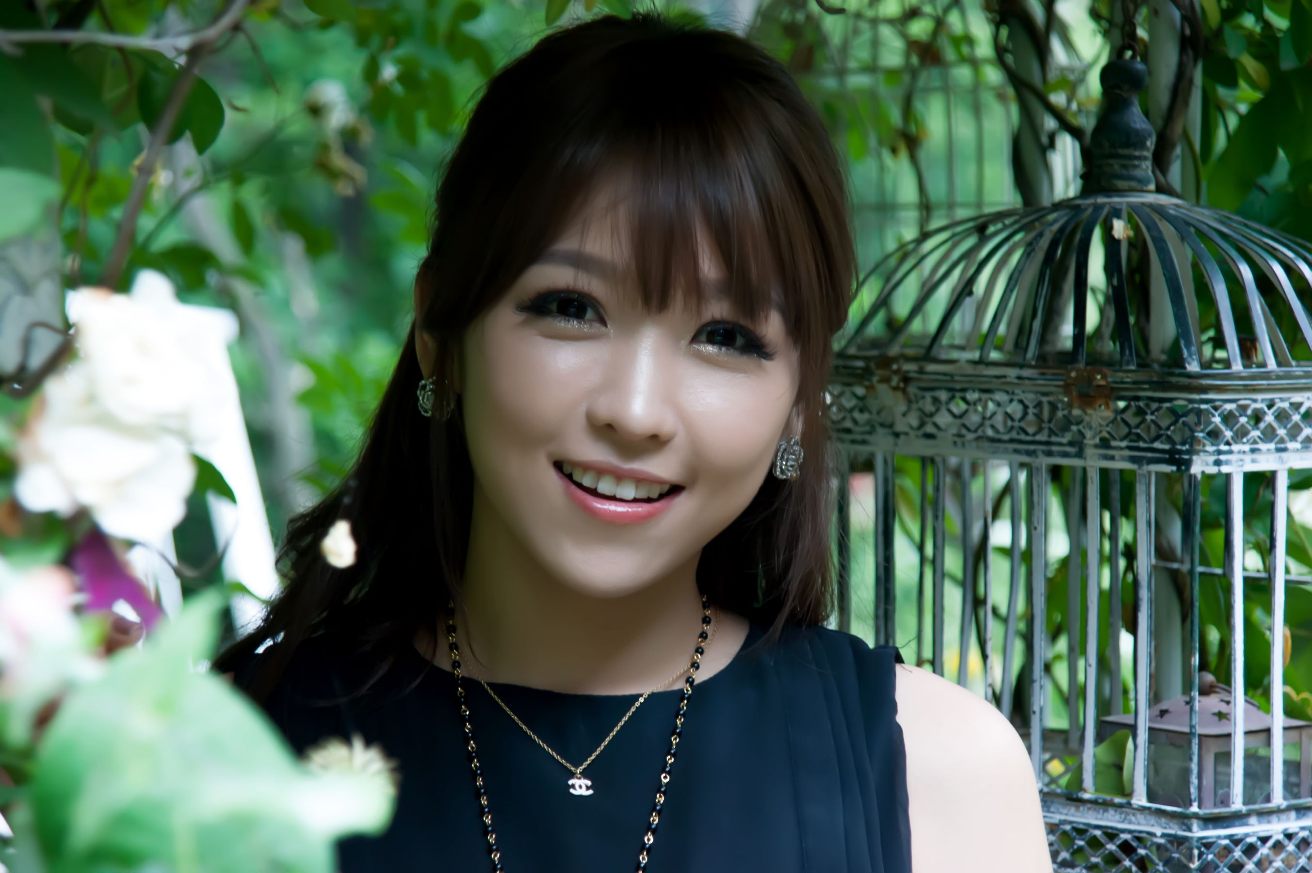 李恩慧 - 黑色优雅长裙外拍-图11